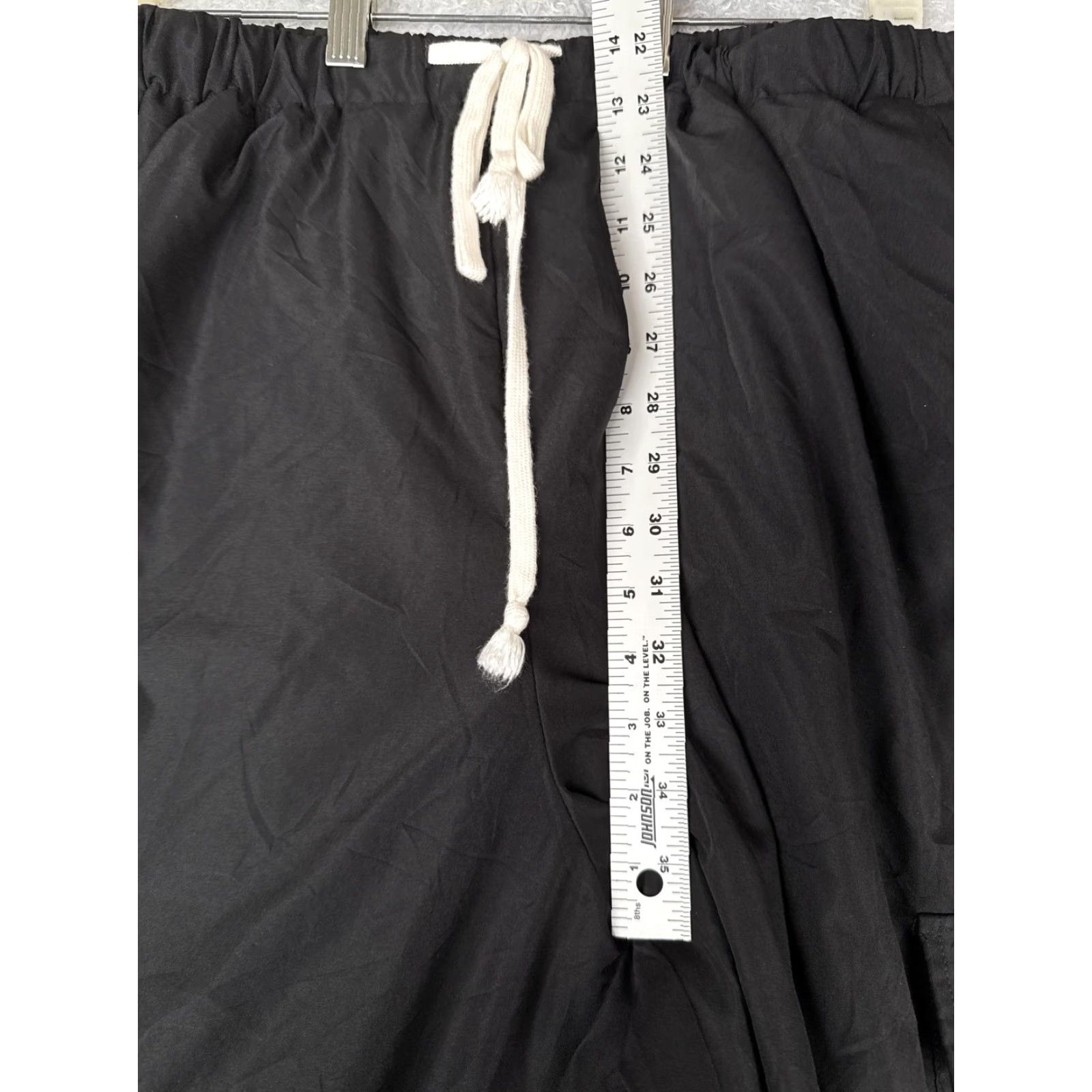 Shein SHEIN Curve Pants Womens 2XL Black Sherpa Lined Cargo Joggers Cuffed WARM Snow Size 40" / US 18 - 7 Thumbnail