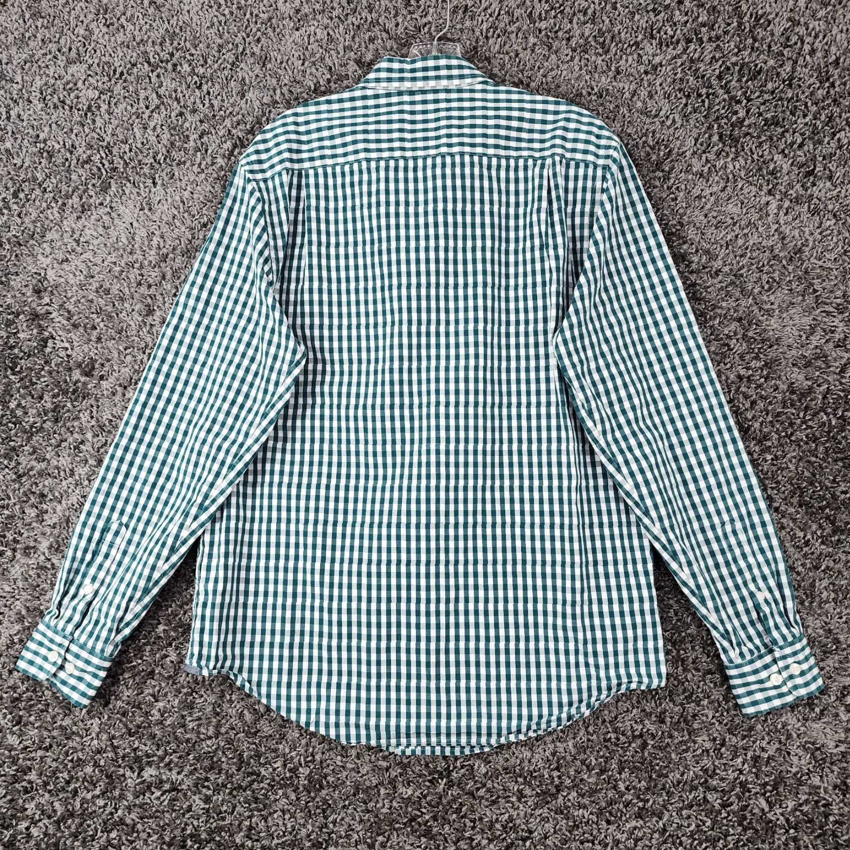 Penn J.C. Penney Green Plaid Long Sleeve Button Up Shirt Adult Large Mens Size US L / EU 52-54 / 3 - 5 Thumbnail