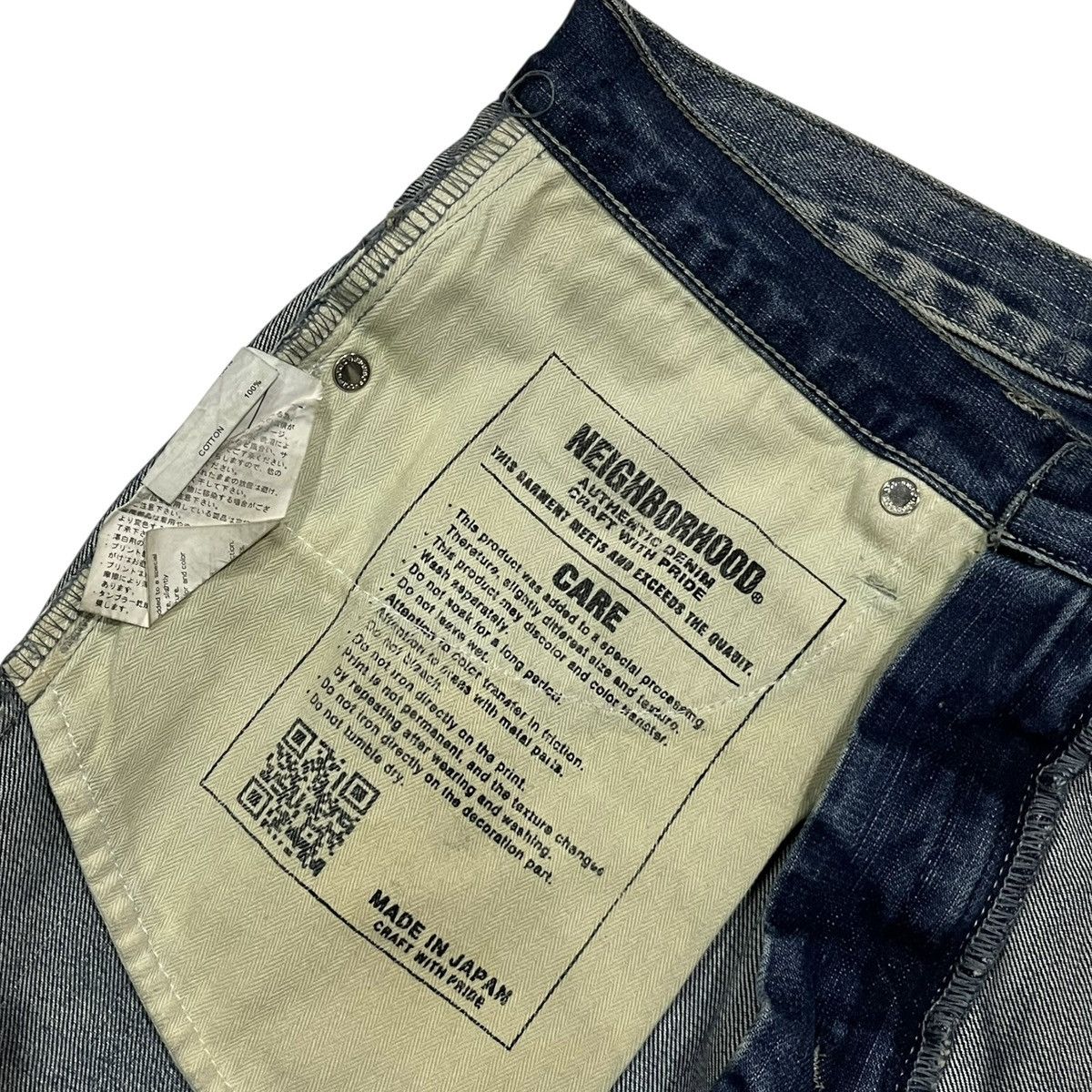 Neighborhood Neighborhood DP-Narrow Distressed Selvedge Denim Pants Size US 32 / EU 48 - 10 Thumbnail