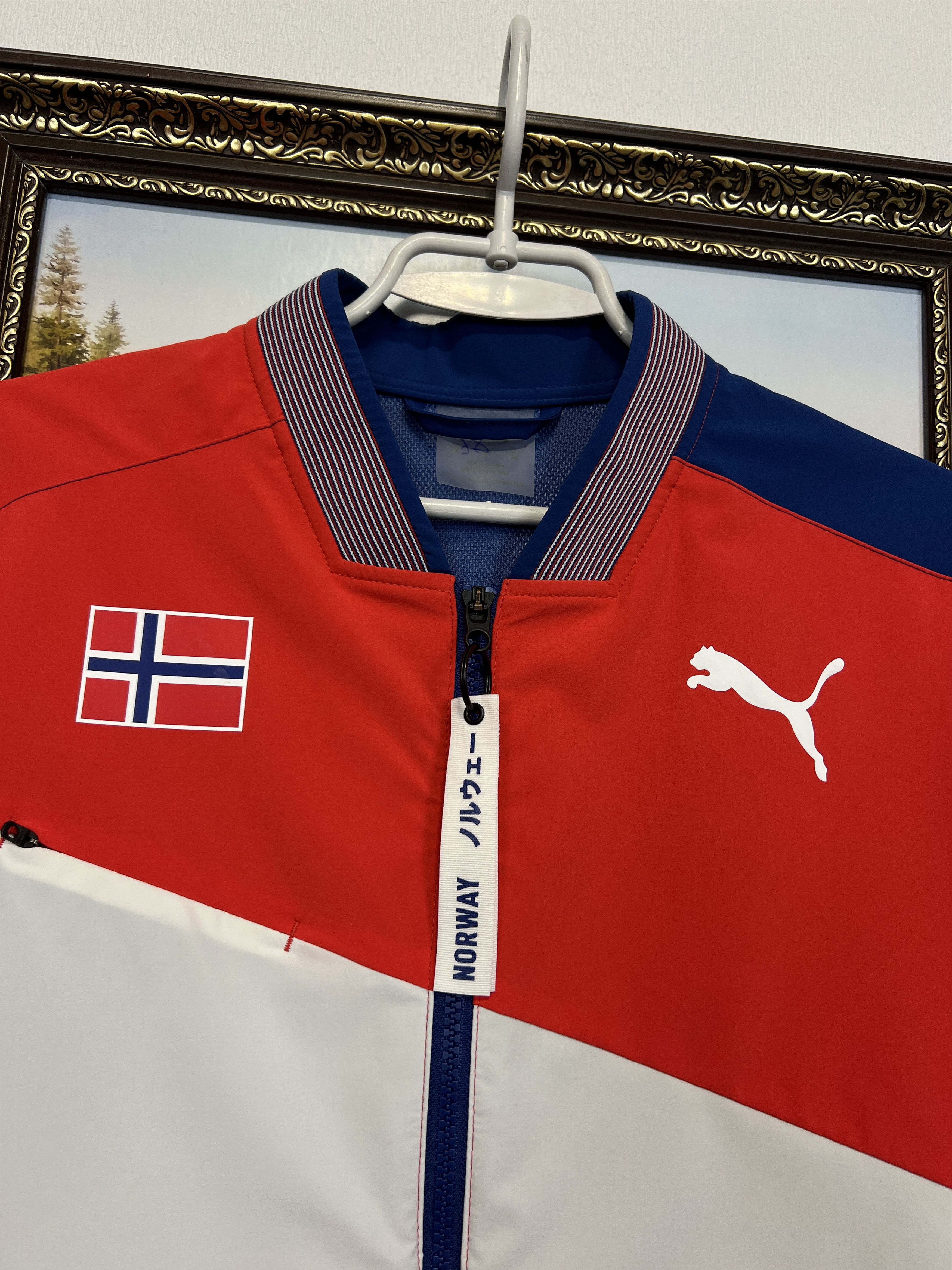 Puma Norway Tokyo 2020 Olympics Lightweight Jacket Track Top Rare Size US M / EU 48-50 / 2 - 3 Thumbnail