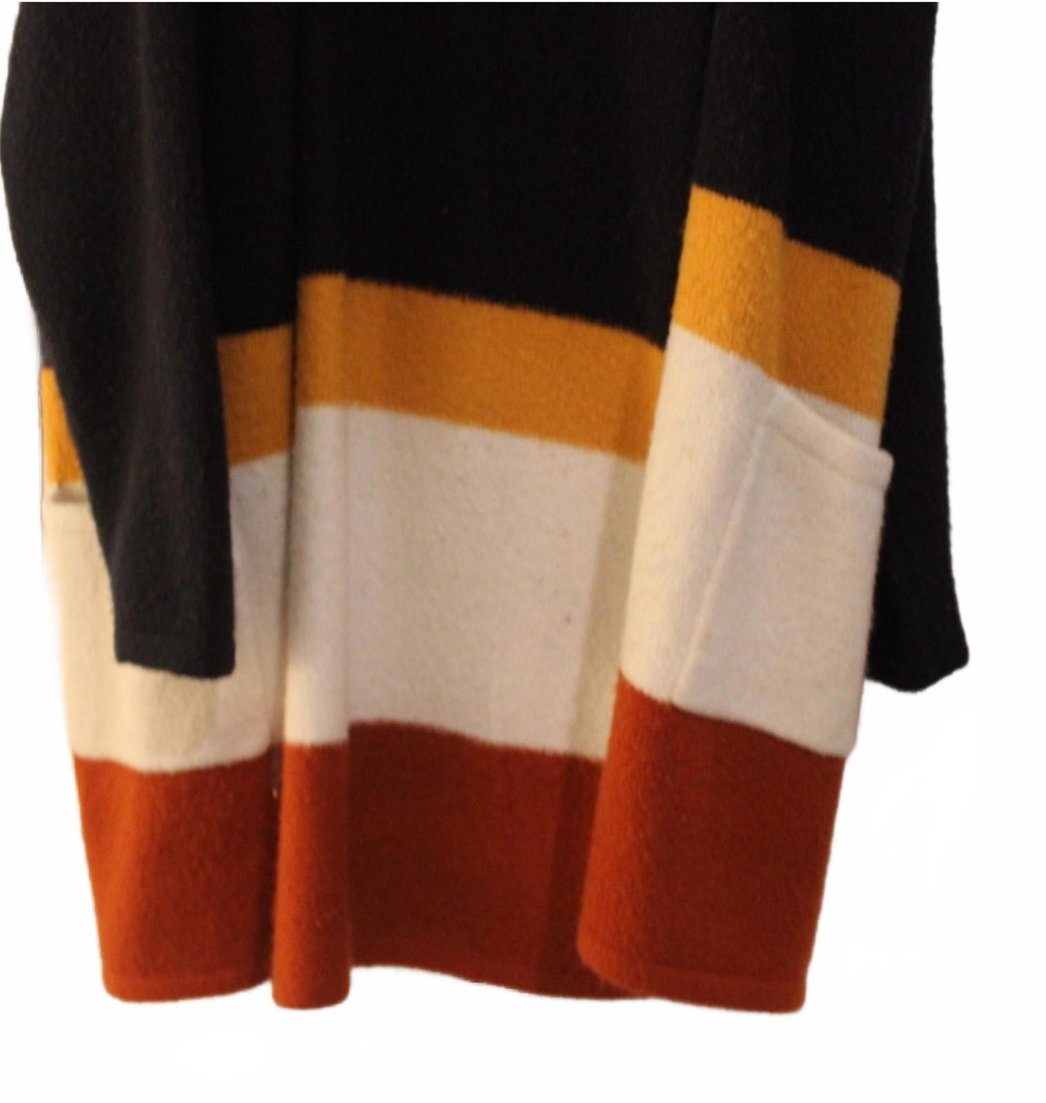 Forever 21 Forever 21 Colorblock Open Front Long Cardigan Sweater sz M Size M / US 6-8 / IT 42-44 - 6 Thumbnail