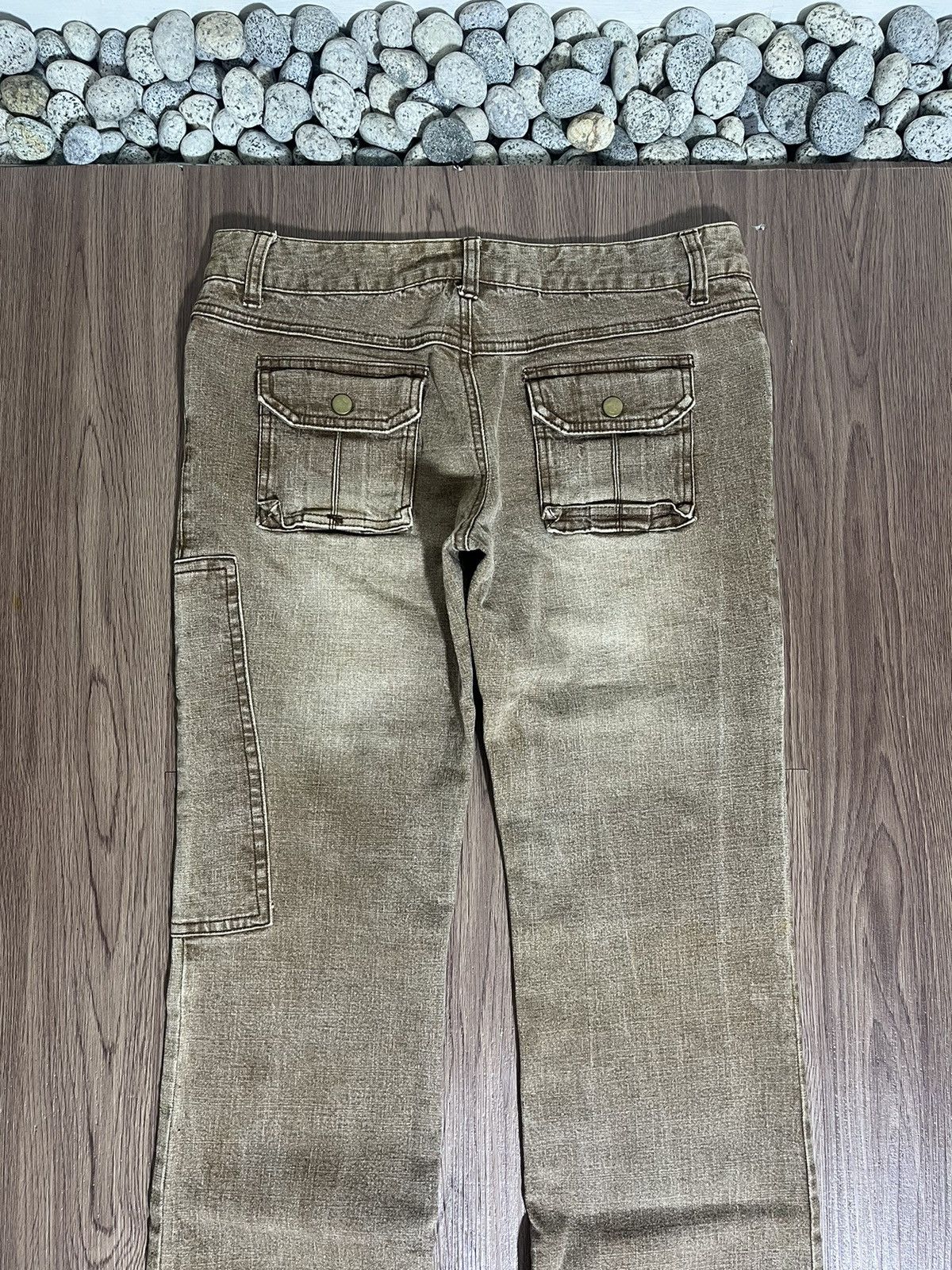 If Six Was Nine × Japanese Brand × Vintage Jouer Aux Echecs flare mudwash jeans rare design Size US 31 - 5 Thumbnail