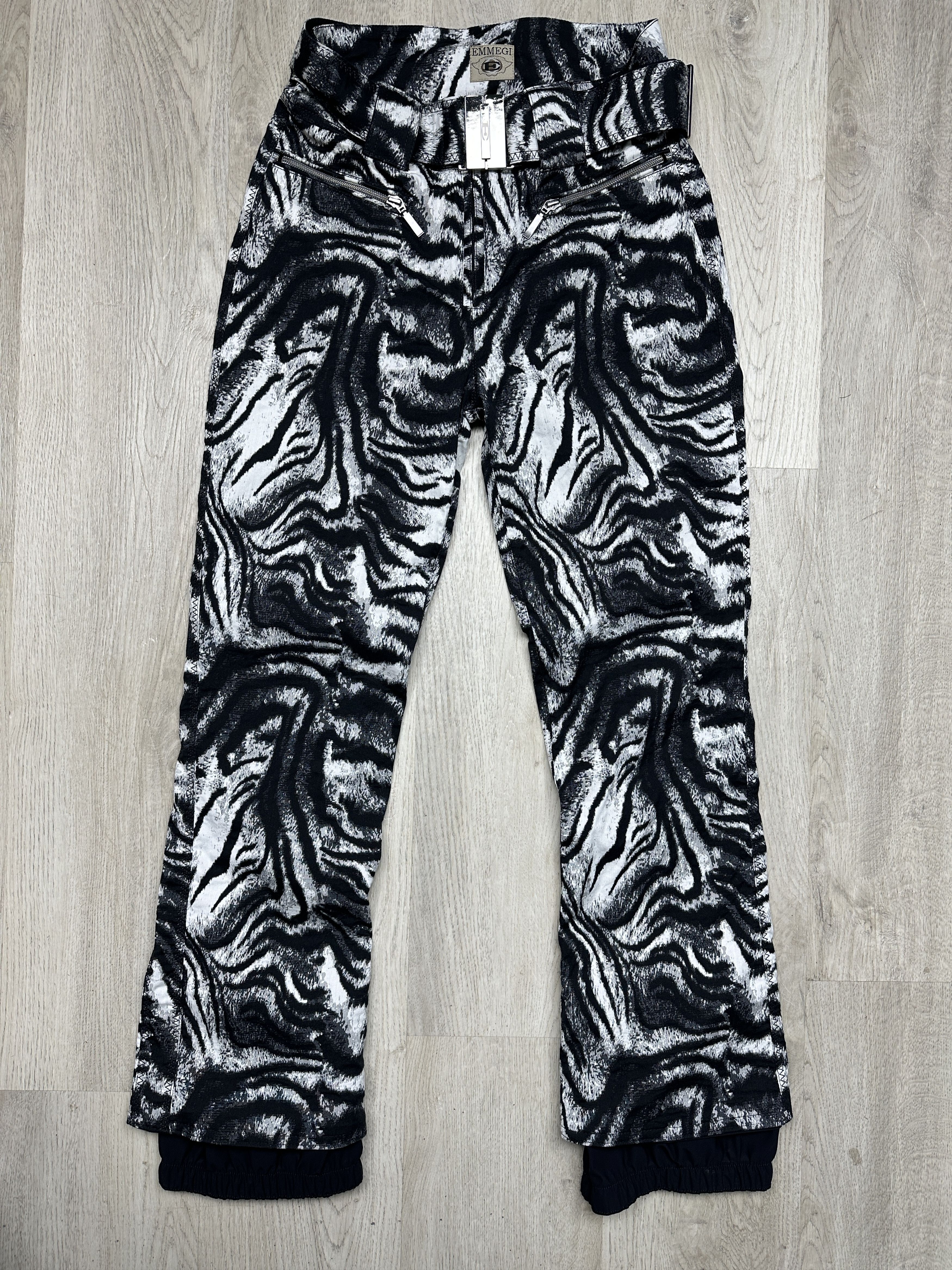 Other Emmegi Vintage Womens Nylon Ski Pants Zebra Size 30" / US 8 / IT 44 - 1 Thumbnail