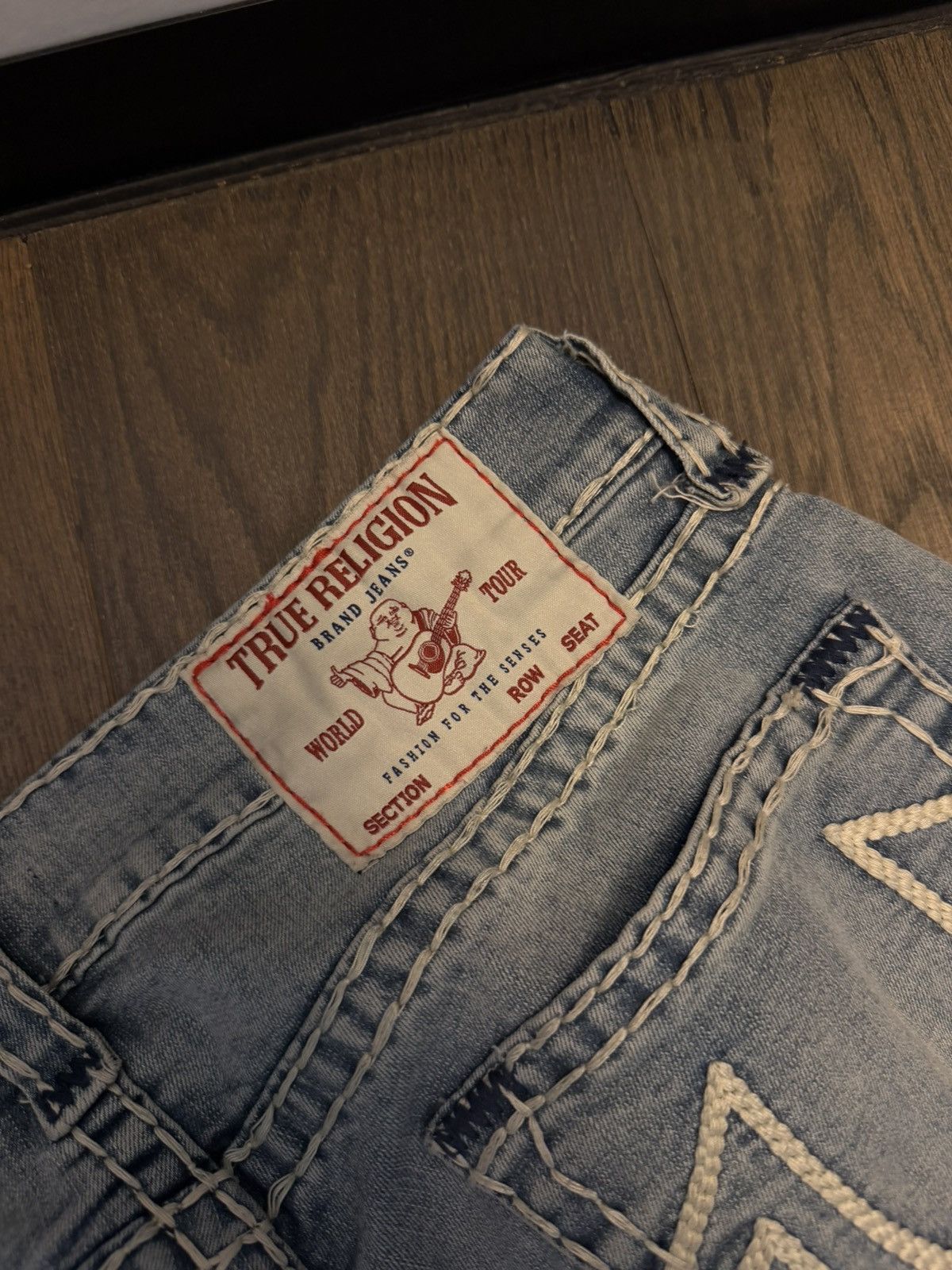 True Religion True Religion Ricky Straight Jeans Size US 32 / EU 48 - 12 Thumbnail