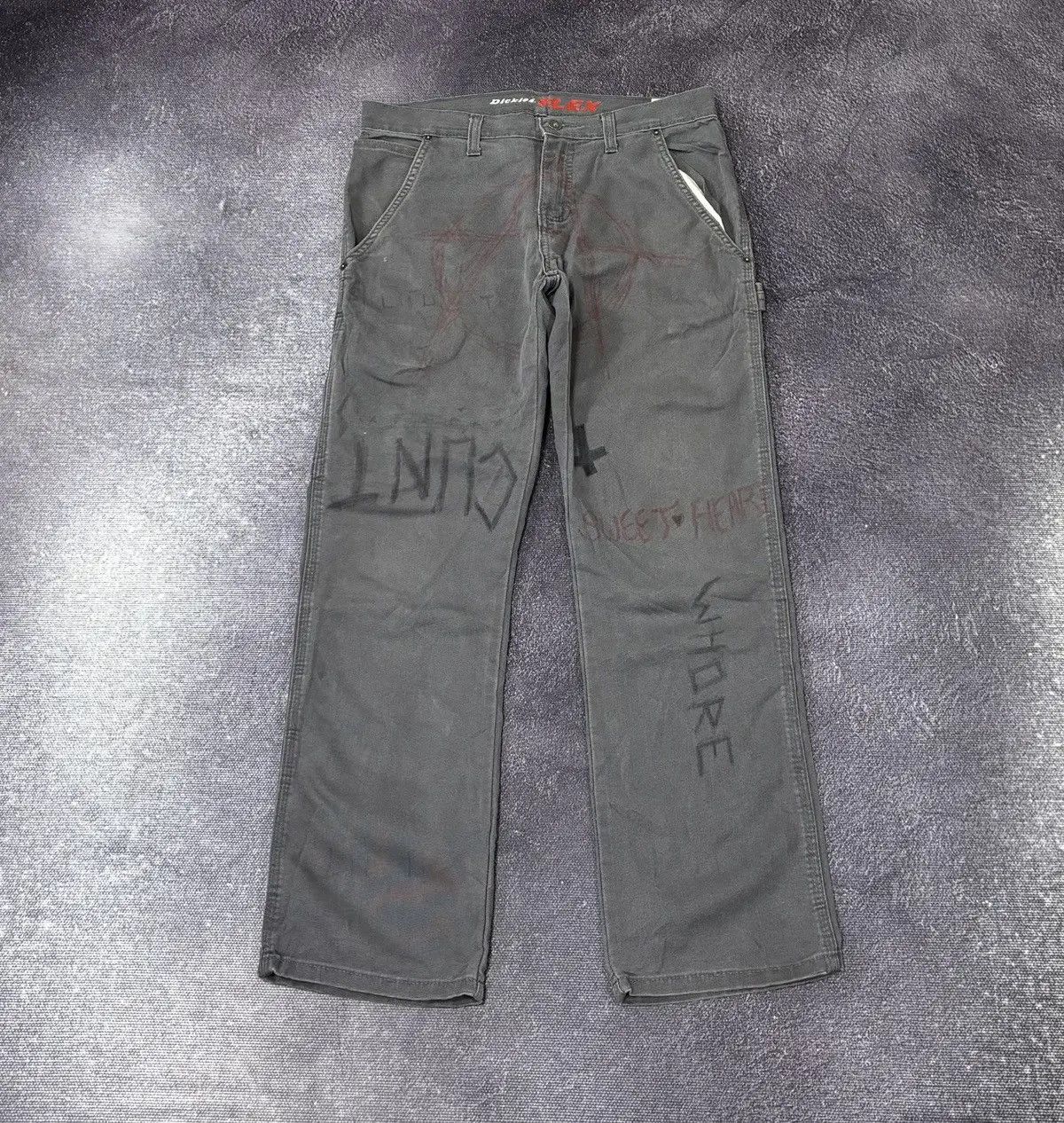 Dickies × Vintage Vintage Dickies Custom Anarchy Cult 1/1 Hype Pants Size US 30 / EU 46 - 2 Thumbnail