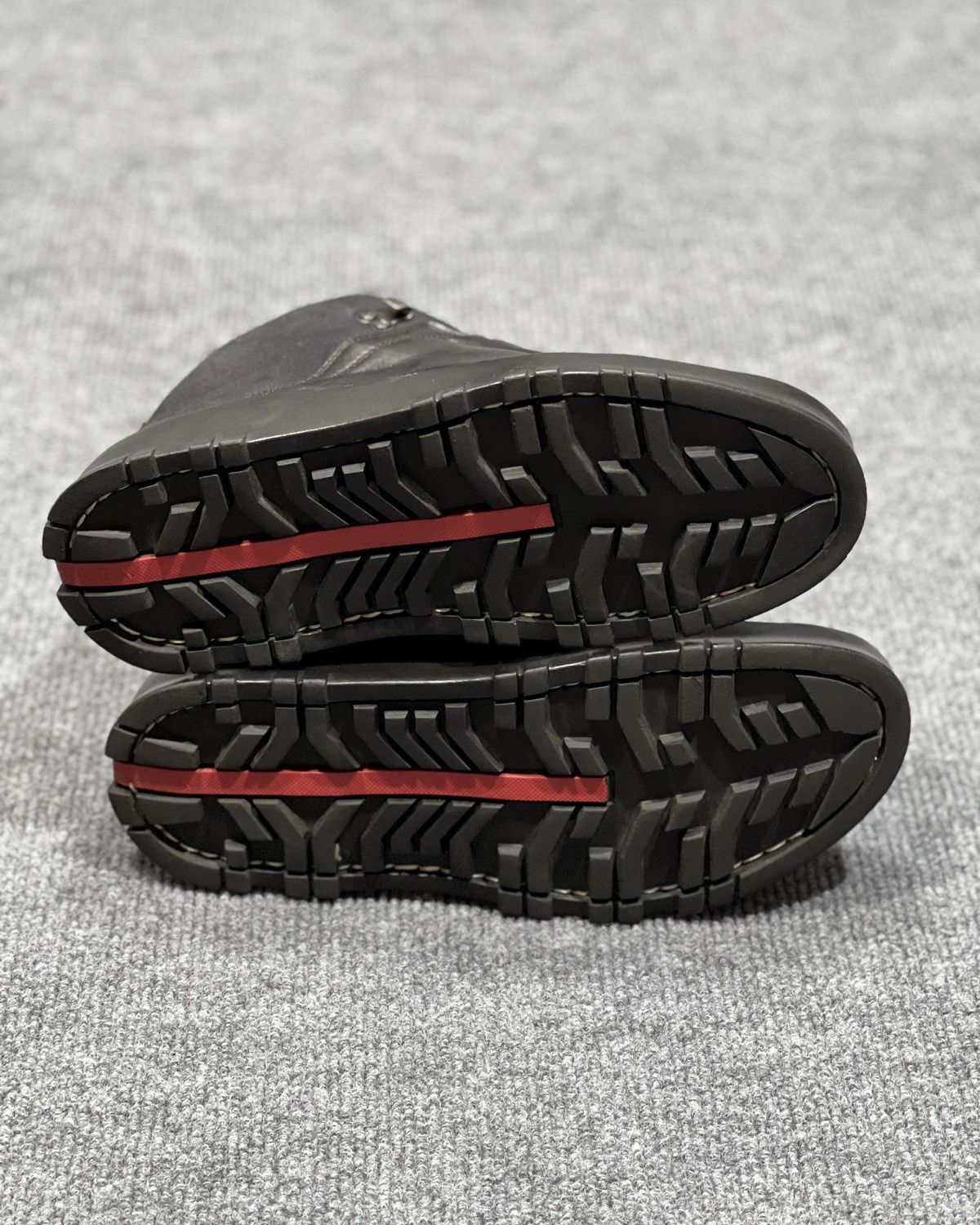 Prada PRADA 2000's Black 3T Leather & Nylon Hi Top Sneaker Size US 6 / EU 39 - 8 Thumbnail