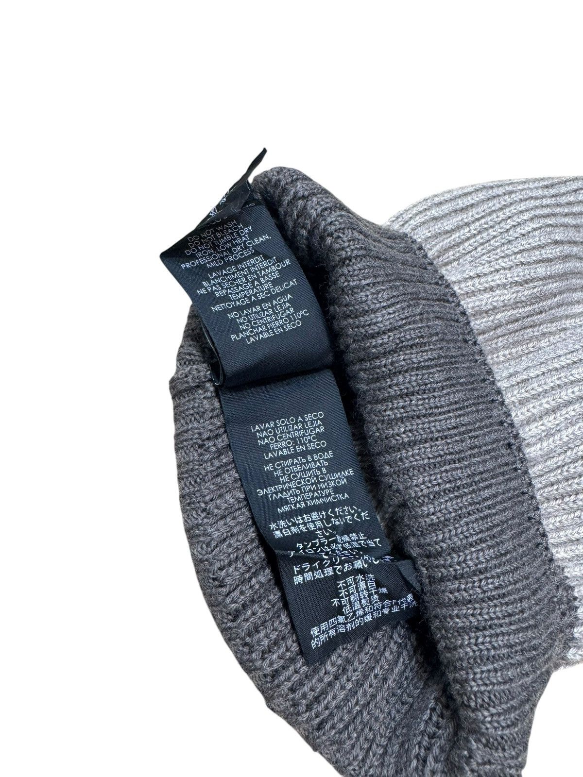 Gucci Gucci Ribbed Wool Interlocking GG Beanie Hat Size ONE SIZE - 9 Thumbnail