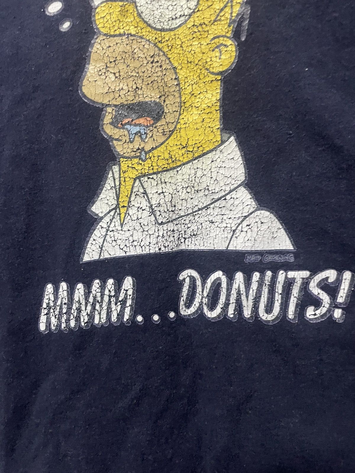 The Simpsons Vintage 1999 The Simpsons Homer Simpson Mmm Donuts T Shirt Size US M / EU 48-50 / 2 - 4 Thumbnail