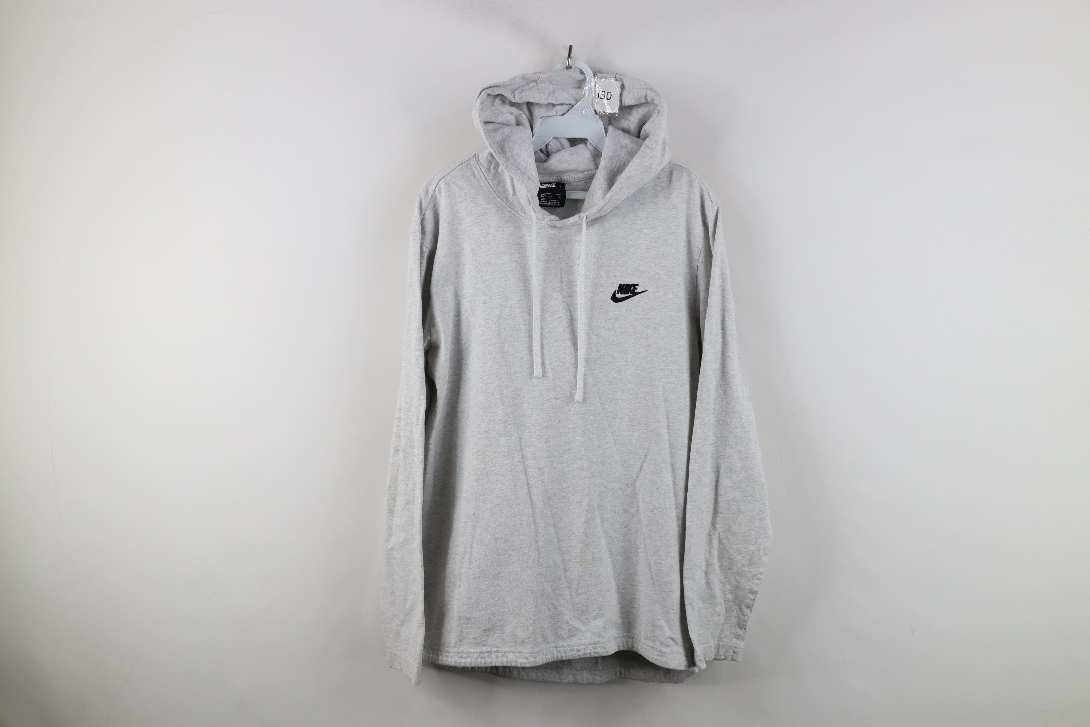 Nike Vintage Y2K Nike Mini Swoosh Hooded Hoodie T-Shirt Gray Size US M / EU 48-50 / 2 - 1 Thumbnail