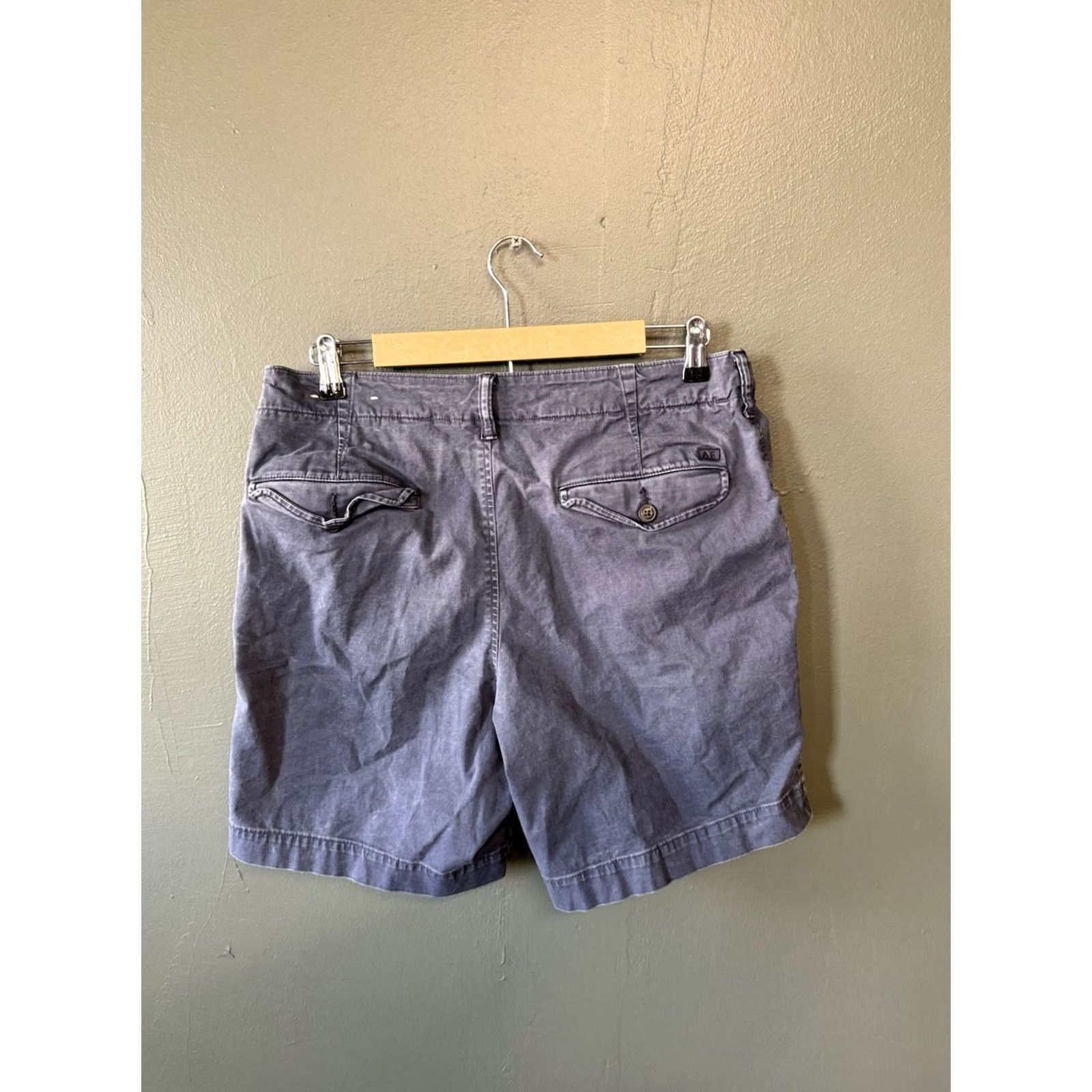American Eagle Outfitters American Eagle Mens Blue Chino Shorts Size 33 Size US 33 - 2 Thumbnail