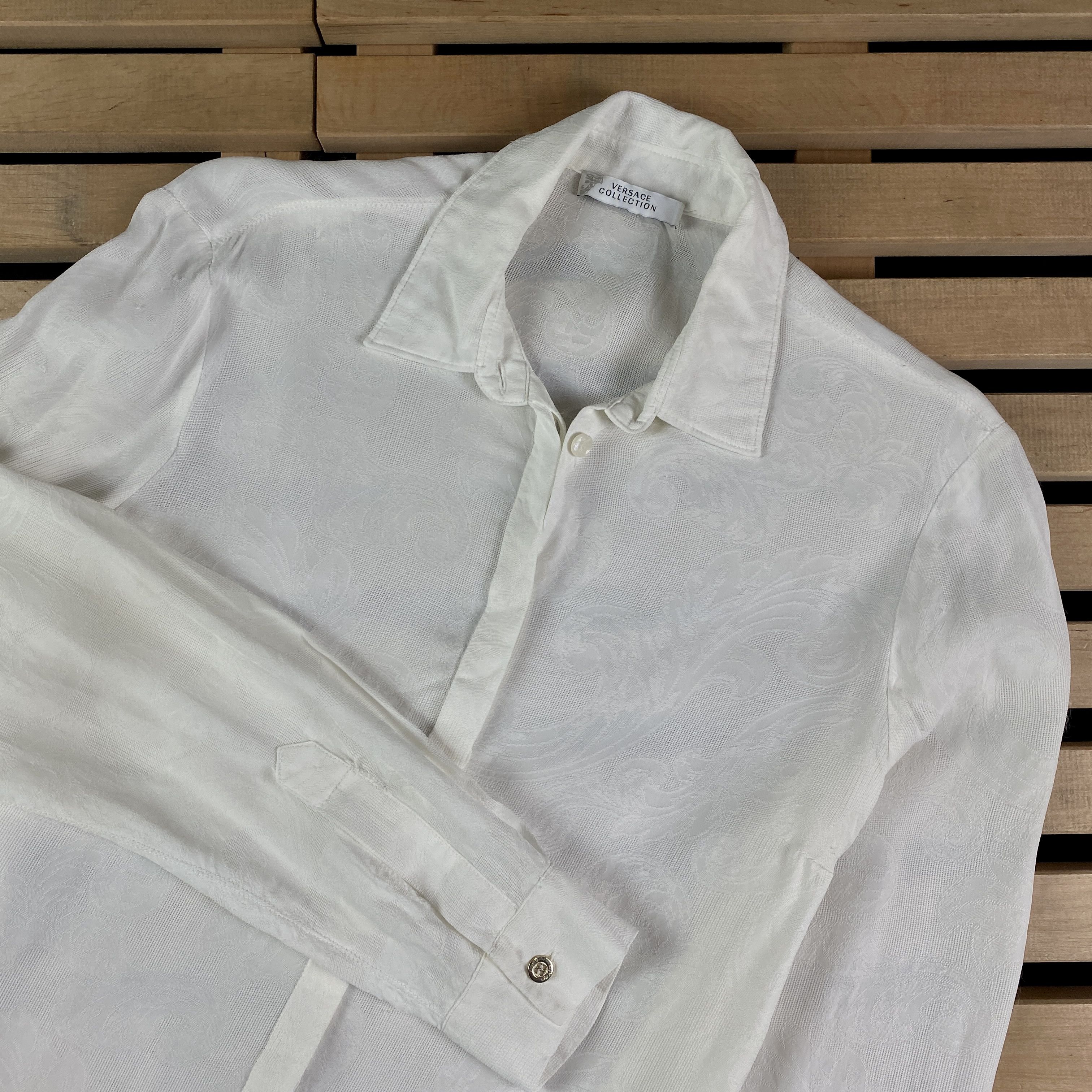 Versace Womens Shirt Long Sleeves Versace Collection Size 40 Printed Size M / US 6-8 / IT 42-44 - 2 Thumbnail