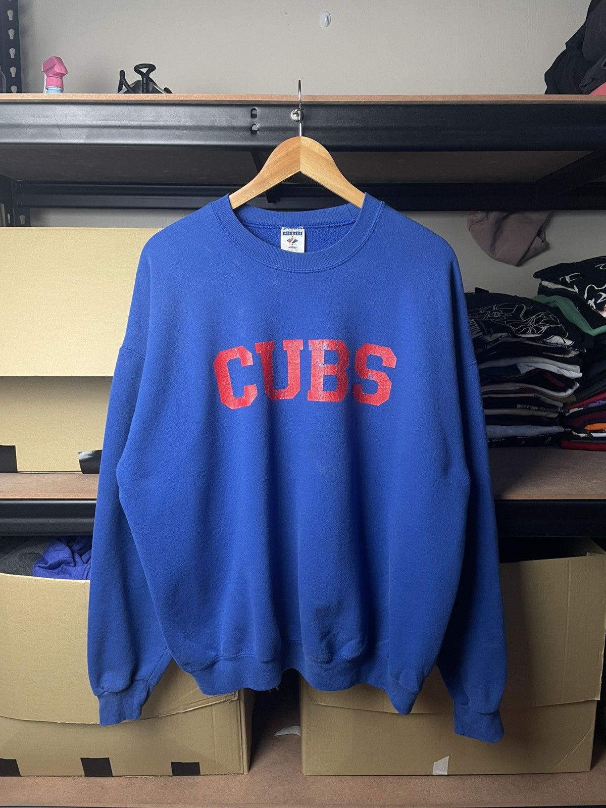 Jerzees vintage Chicago Cubs crewneck sweatshirt Size US XL / EU 56 / 4 - 1 Thumbnail