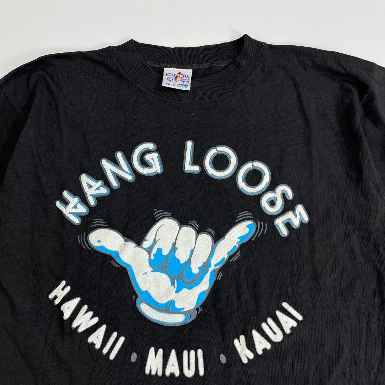 Vintage Vtg 80s Hang Loose Tshirt Size US L / EU 52-54 / 3 - 2 Thumbnail