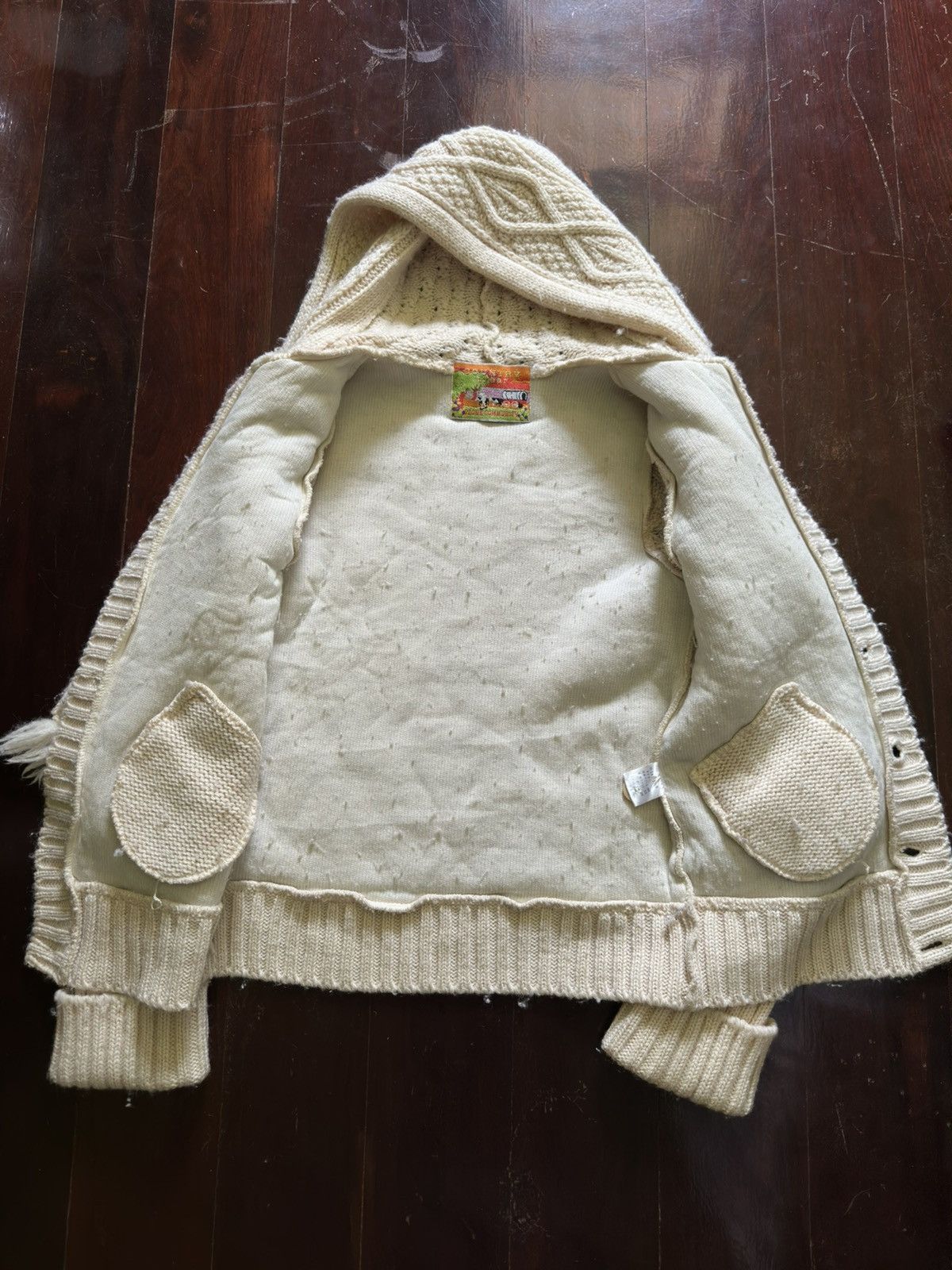 Hysteric Glamour 1980s Ozone Community Scarf Knitted Hoodie Size S / US 4 / IT 40 - 5 Thumbnail