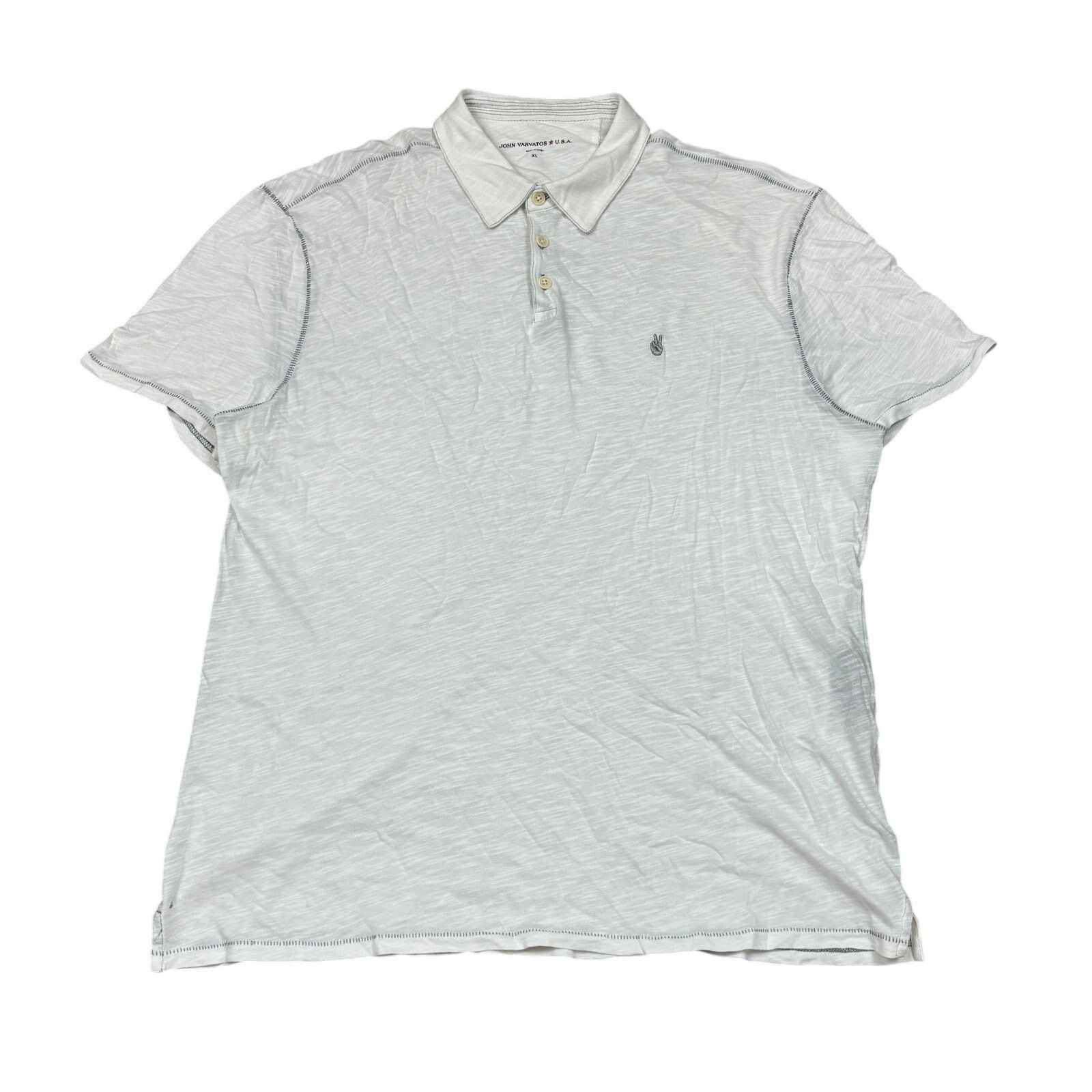 John Varvatos John Varvatos Star USA Victor Slub Polo Men's XL Minimalist Size US XL / EU 56 / 4 - 1 Thumbnail
