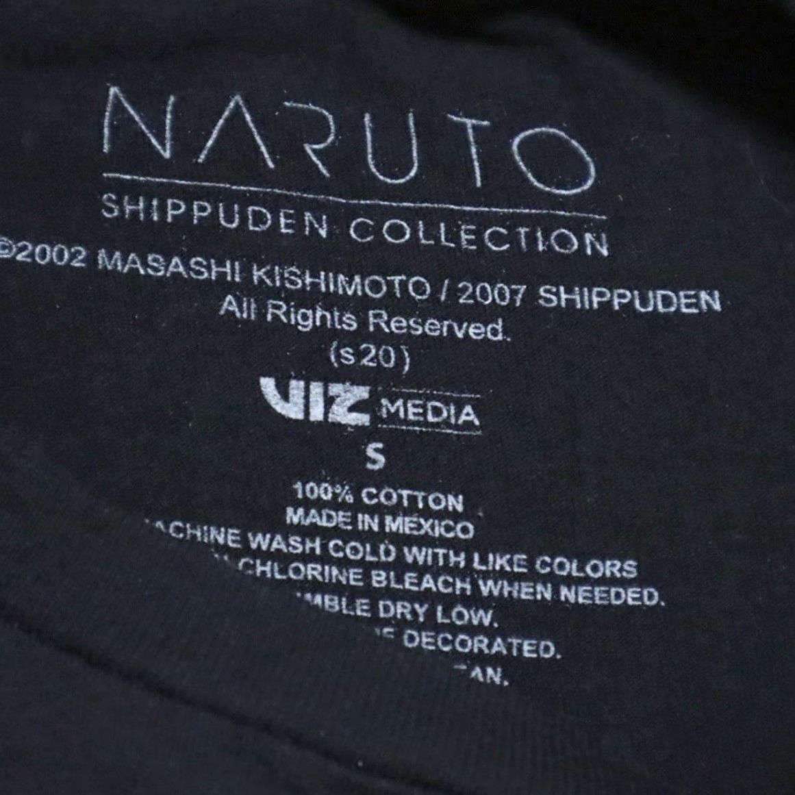 Vintage Naruto 2002 Shippuden Collection Sasuke Solid T-Shirt Black Men's S Size US S / EU 44-46 / 1 - 5 Thumbnail