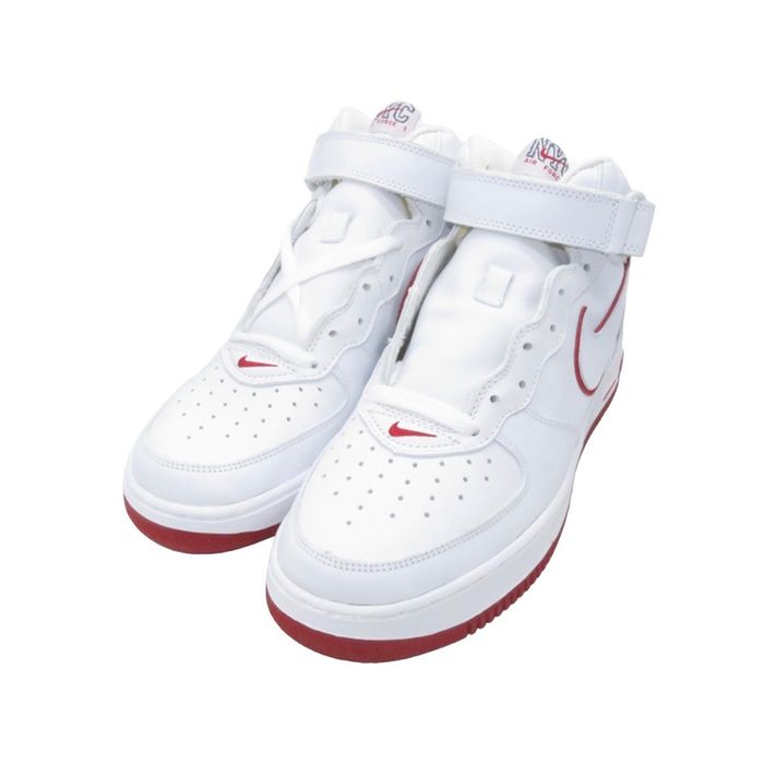 Nike 2002 NYC NIKE AIR FORCE 1 MID VARSITY RED | Grailed