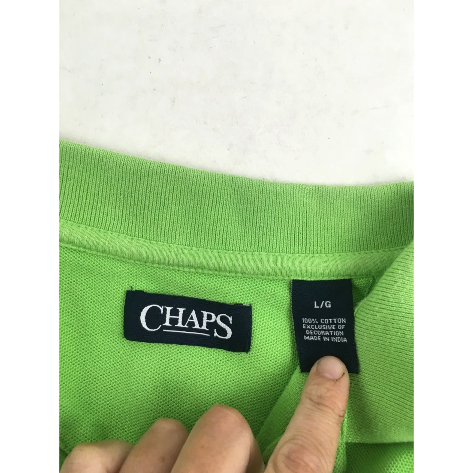 Chaps Chaps Polo Shirt Men's Size L Short Sleeve Collared Embroidered Logo Pullover Size US L / EU 52-54 / 3 - 3 Thumbnail