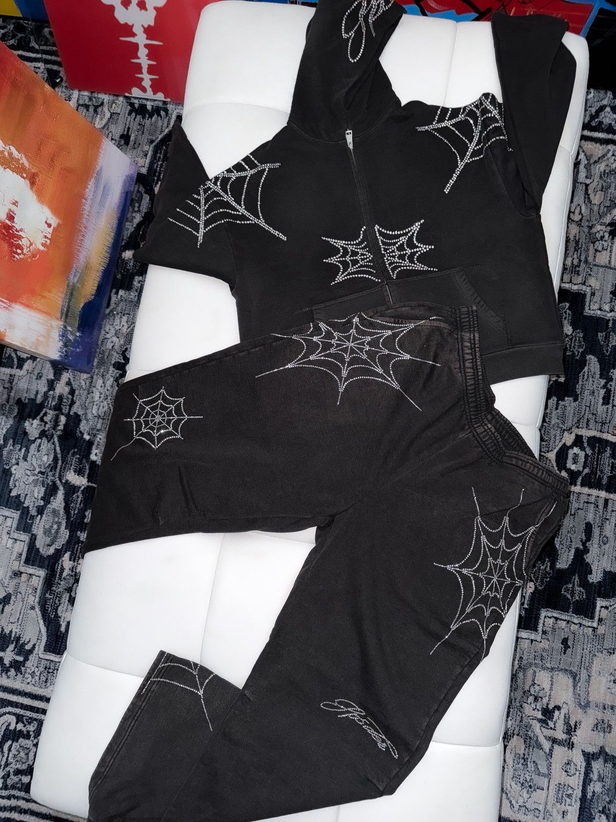 Sp5der WEB sweatsuit LARGE Size US L / EU 52-54 / 3 - 2 Thumbnail