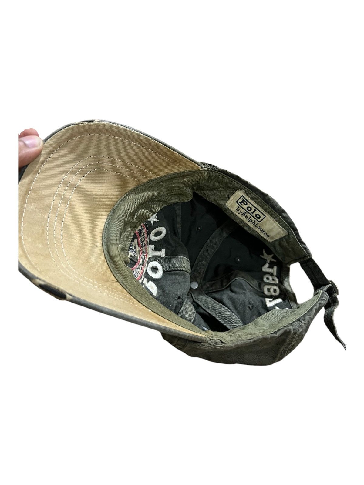 Lo Life Old Polo Ralph Lauren Polo Dragon Distressed Cap Size ONE SIZE - 6 Thumbnail