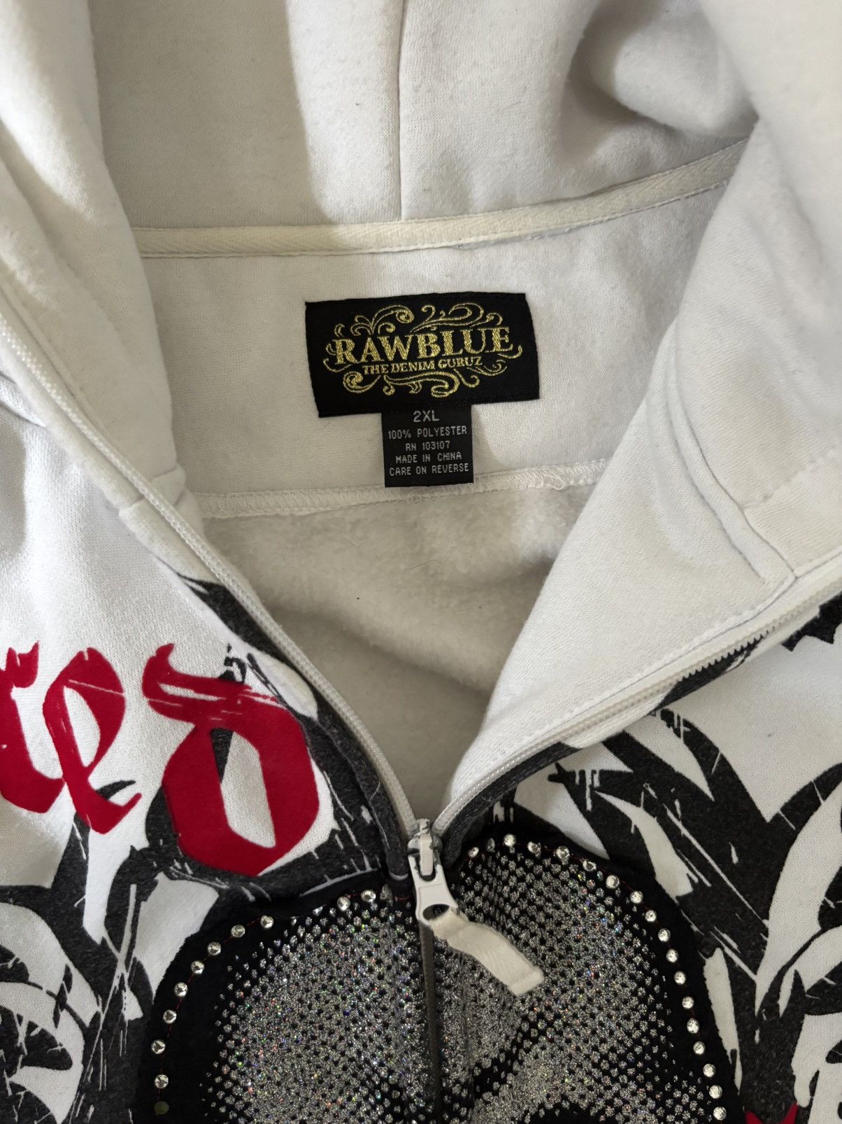 Japanese Brand × Vintage RARE Y2K HOODIE Size US XXL / EU 58 / 5 - 5 Thumbnail