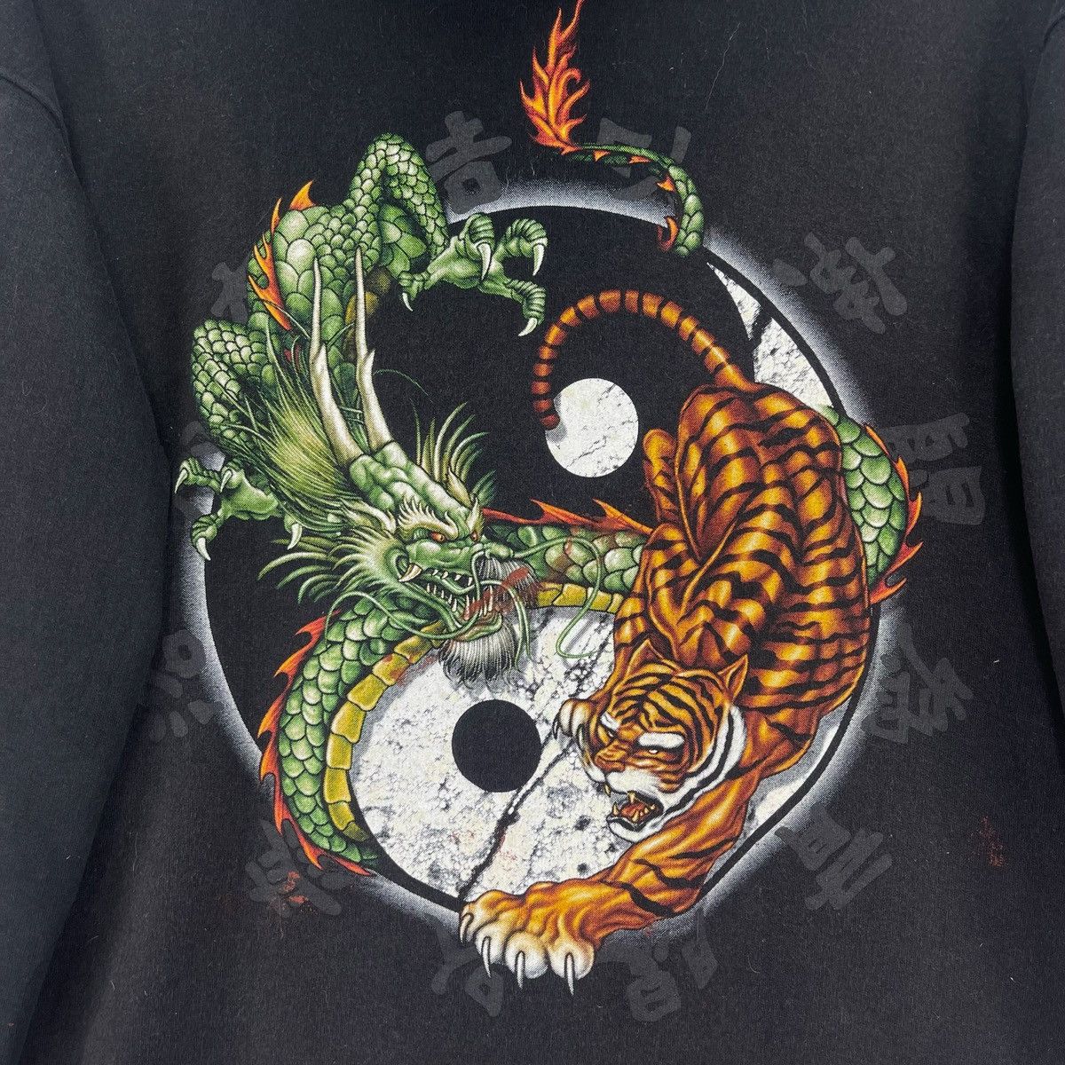 Japanese Brand × Vintage Haraju Dragon Tigers Zip Up Hoodie Sweatshirt Size US M / EU 48-50 / 2 - 7 Thumbnail