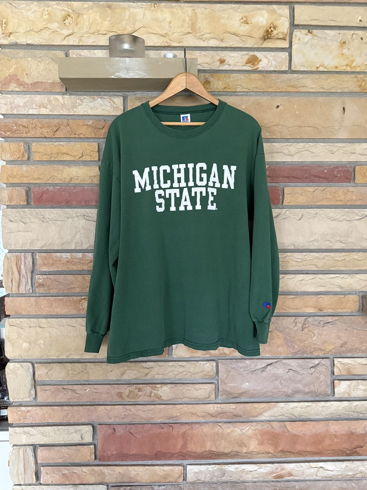 Russell Athletic Vintage 90s Michigan State University Long Sleeve Tee Size US XL / EU 56 / 4 - 1 Thumbnail