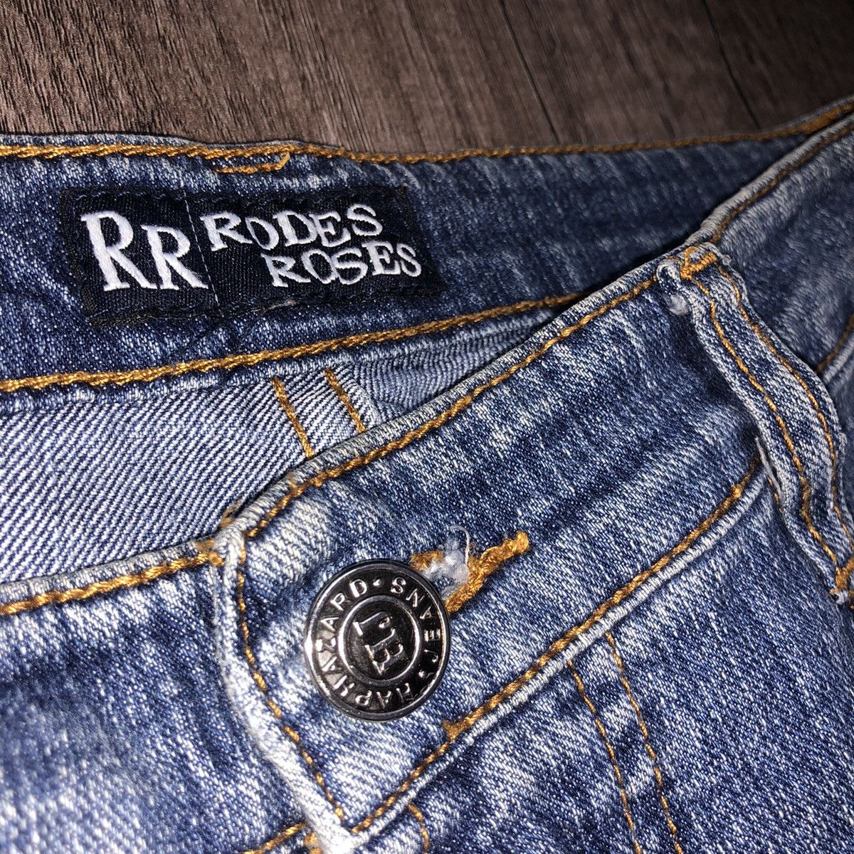 Designer × Japanese Brand Rodes Roses x Haphazard Jeans Size US 29 - 7 Thumbnail