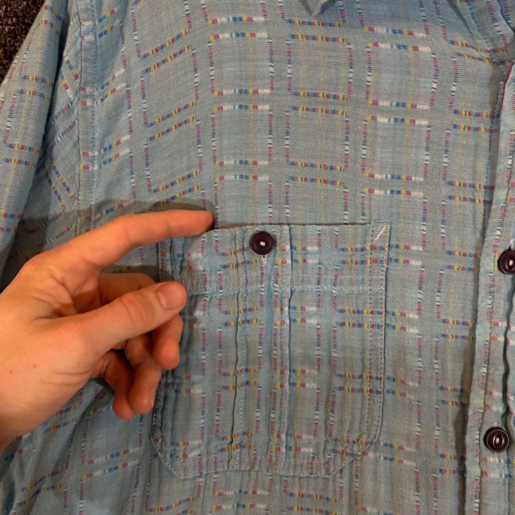 Carbon2Cobalt VINTAGE Carbon 2 Cobalt Mens XL Flannel Shirt Long Sleeve Plaid Cotton Outdoor Fall Winter Men Size US XL / EU 56 / 4 - 4 Thumbnail