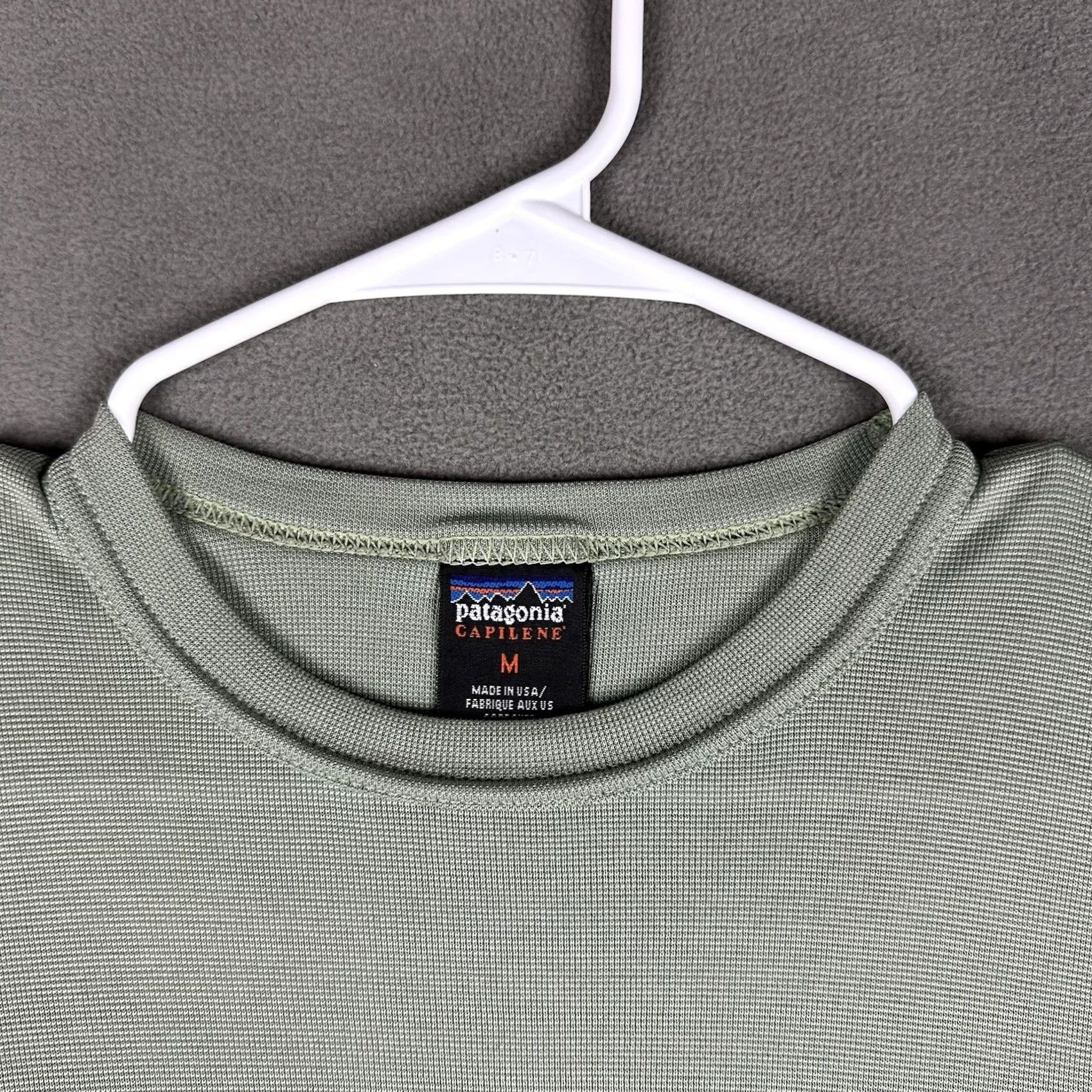 Patagonia VINTAGE Patagonia Capilene Shirt Mens Medium Green Crew Neck Stretch Made In USA Size US M / EU 48-50 / 2 - 3 Thumbnail