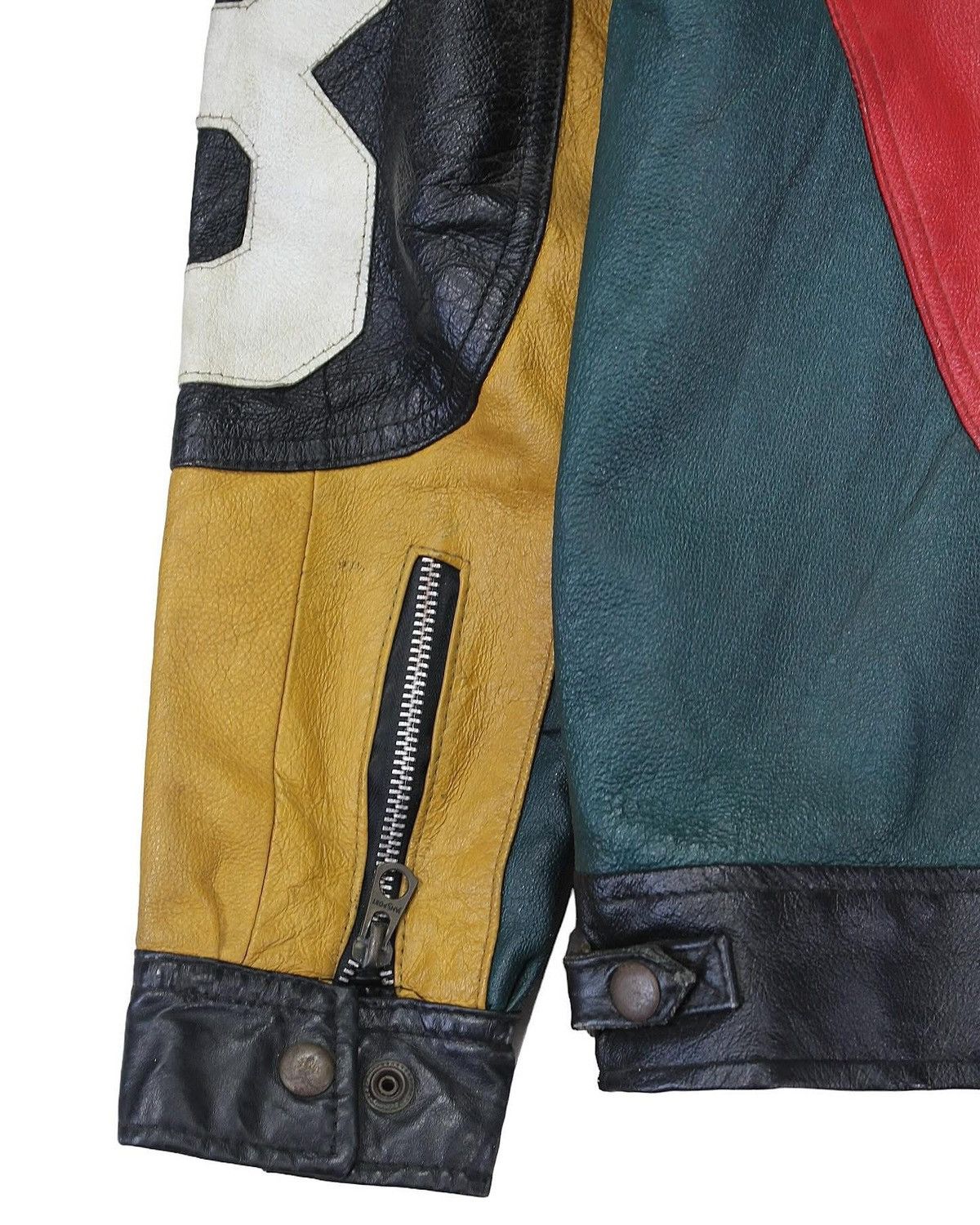 Vintage 1980S PHASE 2 8 BALL RACER LEATHER JACKET Size US M / EU 48-50 / 2 - 5 Thumbnail