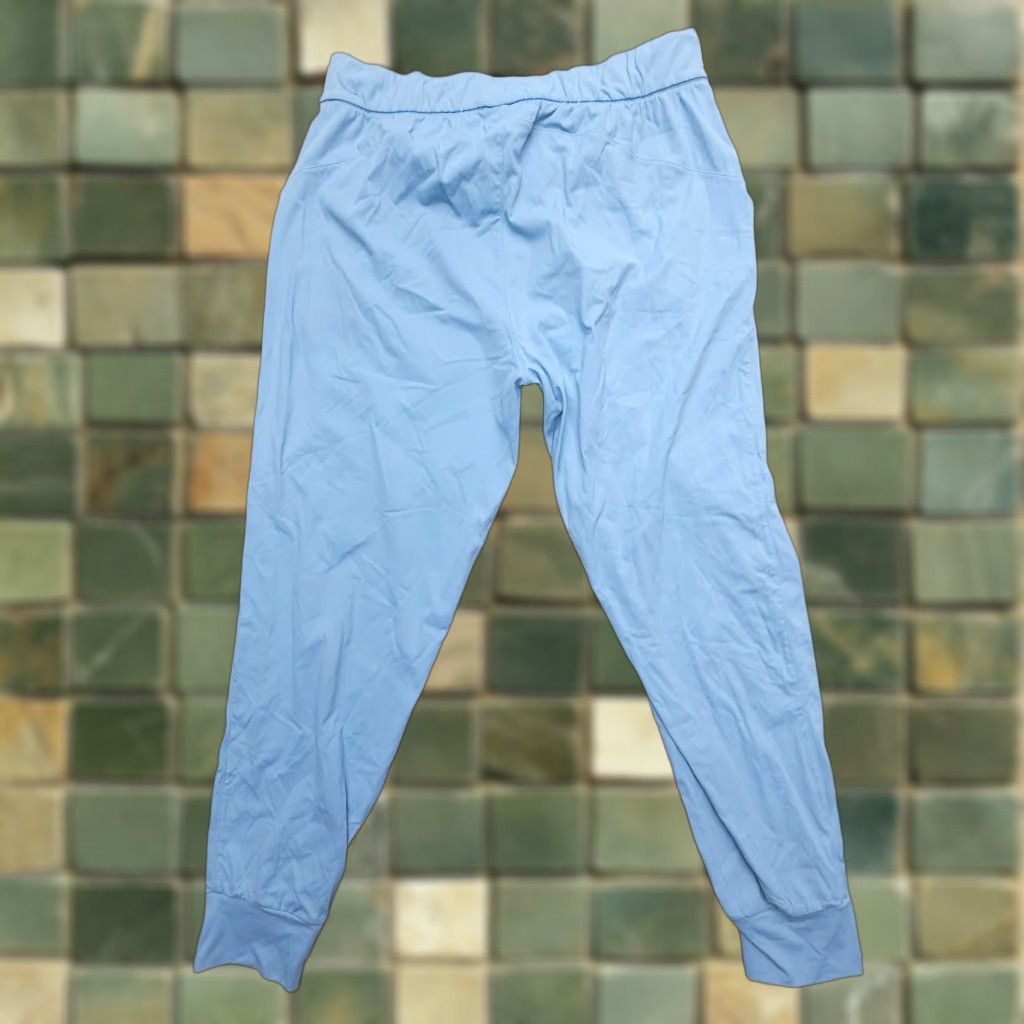 Vintage SAGE Jogger Pants Womens Medium Blue Light Stretch Activewear Travel Size 32" / US 10 / IT 46 - 1 Thumbnail