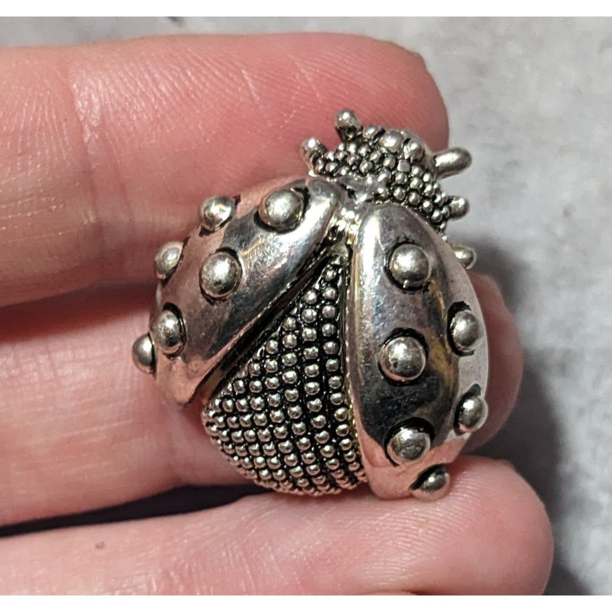 Other Silver Tone Nature Inspired Lady Bug Brooch Size ONE SIZE - 6 Thumbnail