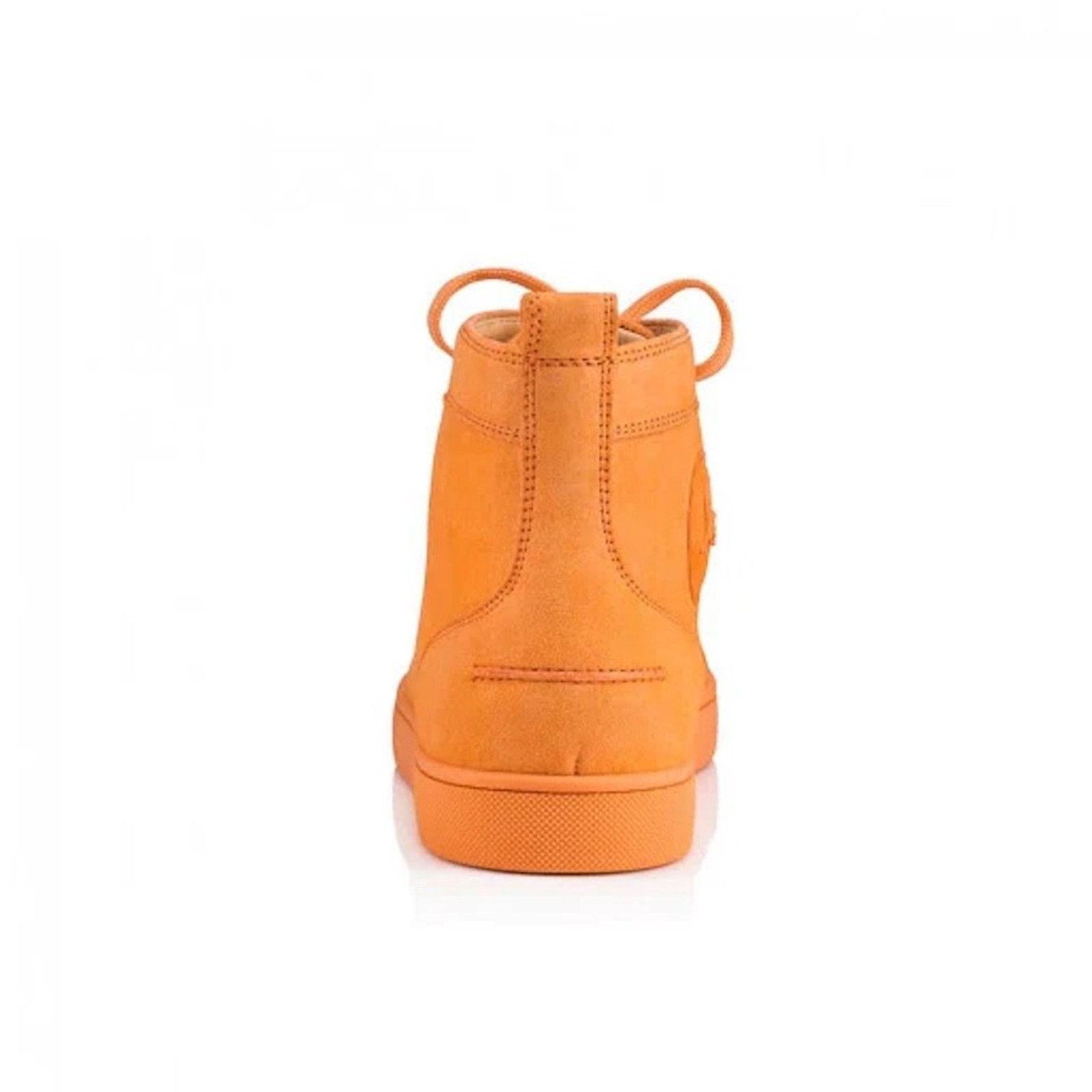 Christian Louboutin Christian Louboutin Lou Spikes Flat Melon Orange Suede High Size US 11 / EU 44 - 13 Thumbnail