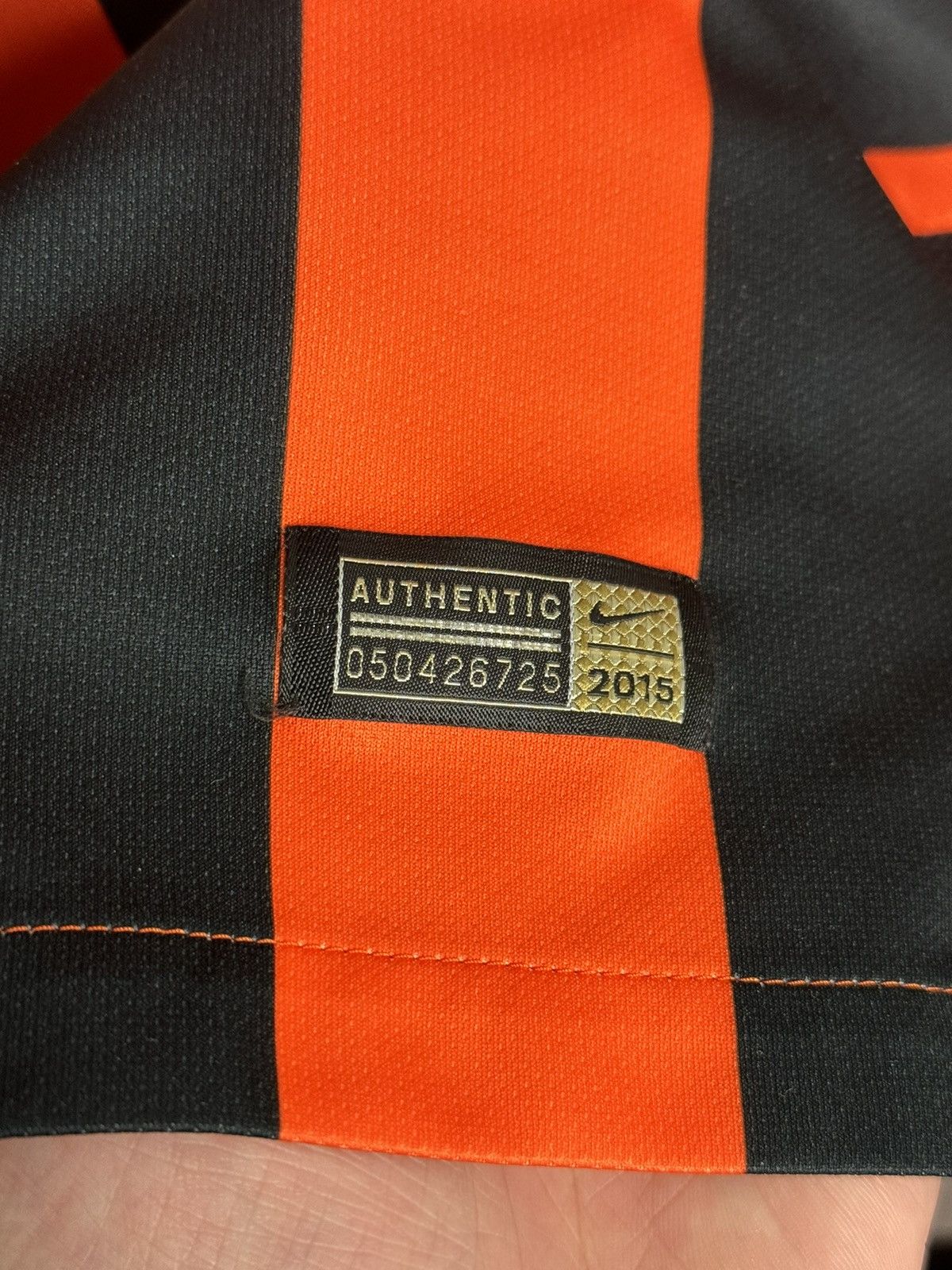 Nike Shakhtar Donetsk 15/16 Home Match Worn Football Jersey Shirt Size US L / EU 52-54 / 3 - 8 Thumbnail