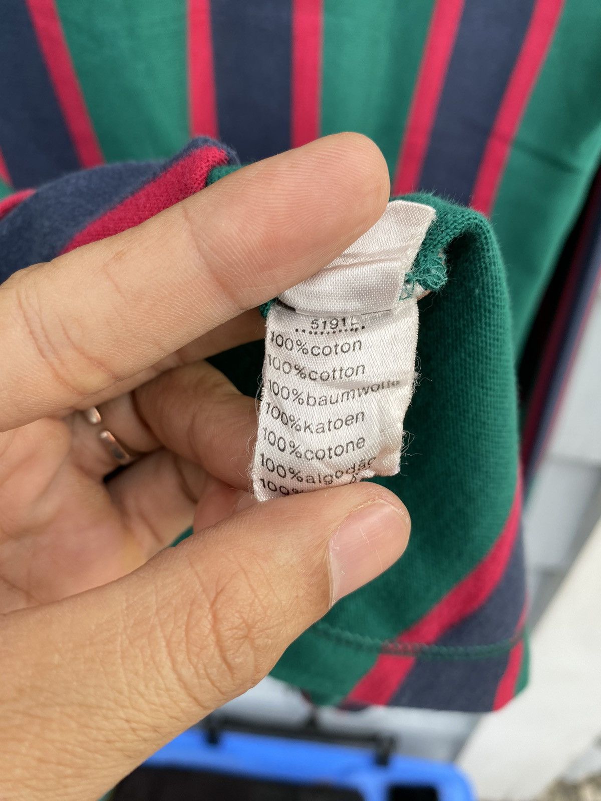 Lacoste MADE IN FRANCE Vintage Lacoste Preppy Striped Rugby Polo Size US M / EU 48-50 / 2 - 17 Thumbnail