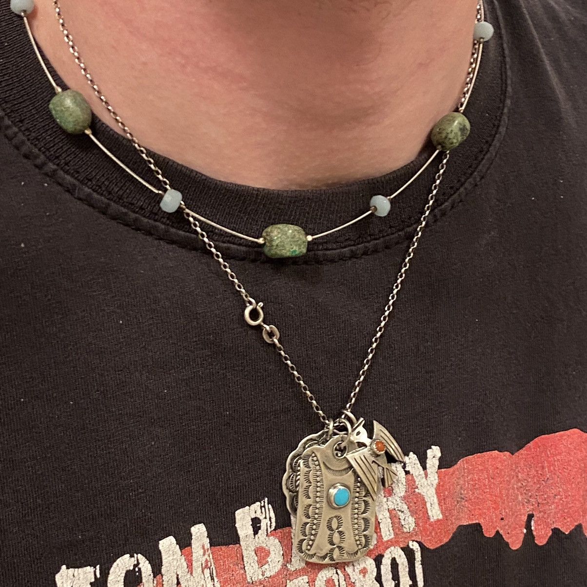 Kapital × Vintage Vtg Silpada Sterling Silver Turquoise Wire Beaded Necklace Size ONE SIZE - 7 Thumbnail