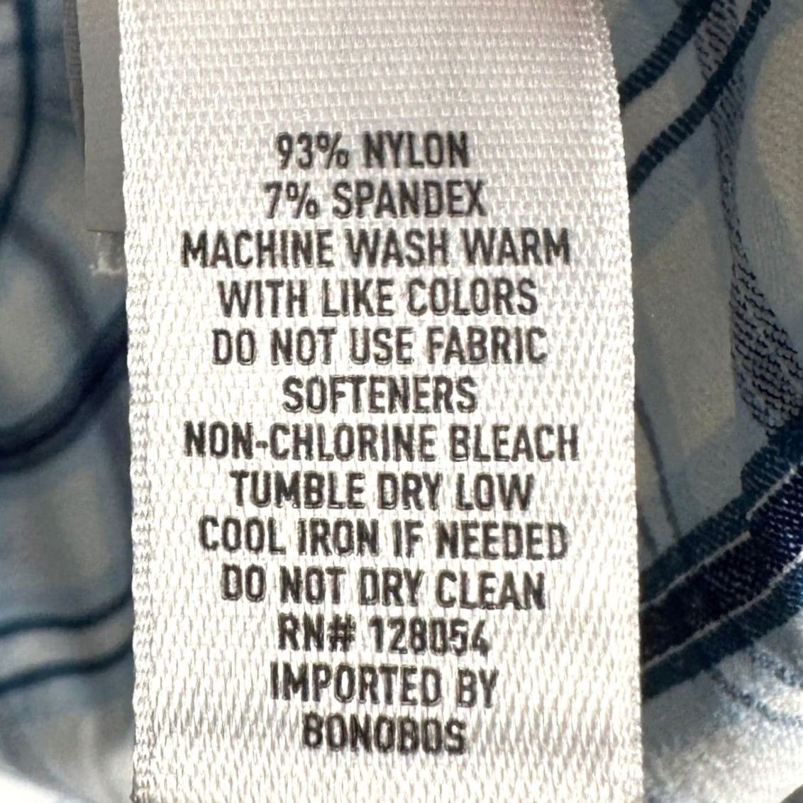 Bonobos Bonobos Shirt Mens Large Blue White Tailored Fit Button Up Plaid Casual Stretch Size US L / EU 52-54 / 3 - 5 Thumbnail