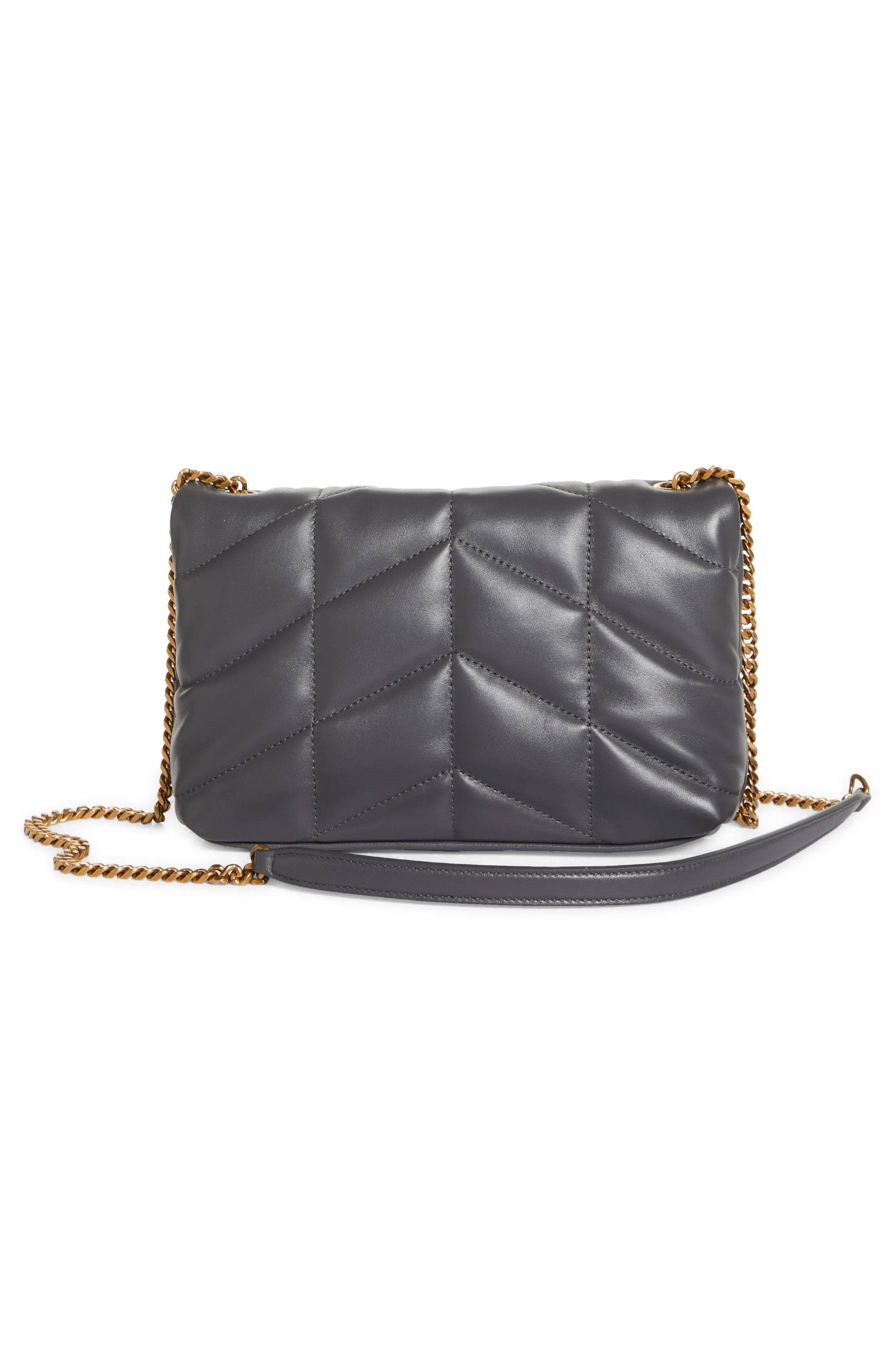 Saint Laurent Paris o1b1hav110225 Size: OS / Puffer Toy Leather Bag Storm Gray Size ONE SIZE - 5 Thumbnail