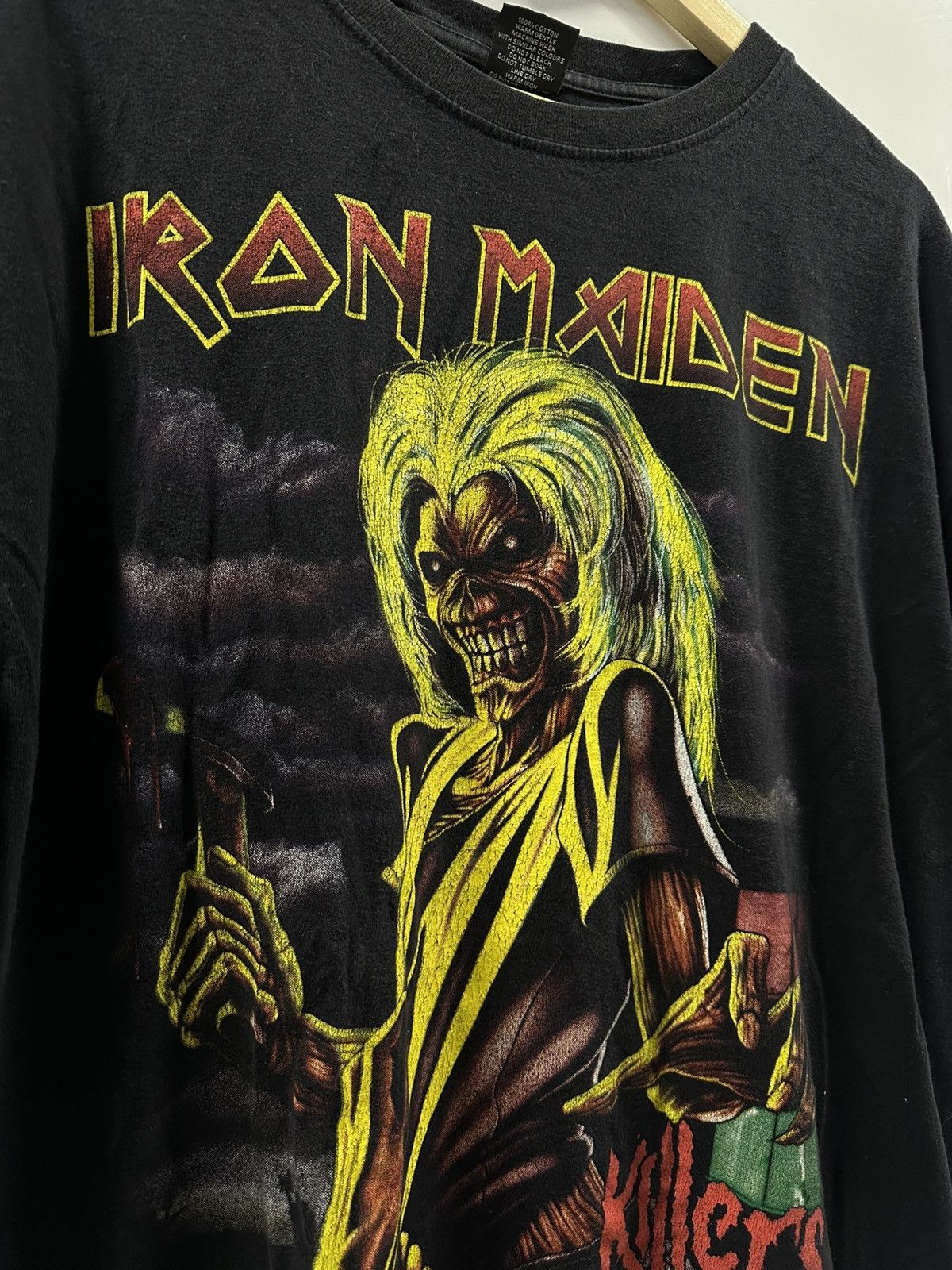 Band Tees × Iron Maiden Iron Maiden Rare Vintage Tee shirt Size US XXL / EU 58 / 5 - 2 Thumbnail