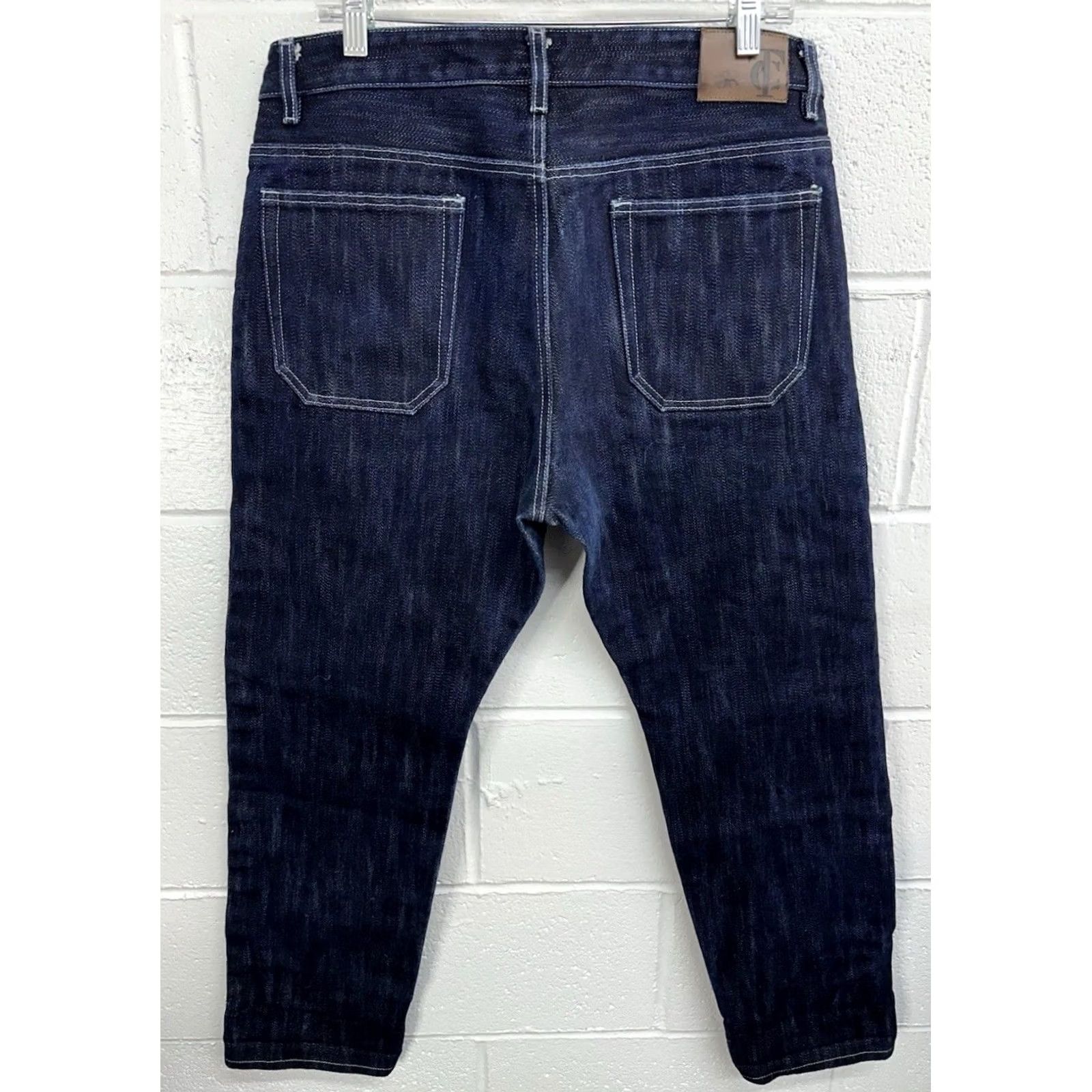 Vintage TC Custom Made Heavy Raw Selvedge Jeans / Straight Leg / Men’s 34x30 / Blue / 34 / Regular / Unbranded / Inseam 30 in / Denim / Jeans / Vintage? Size US 34 / EU 50 - 4 Thumbnail