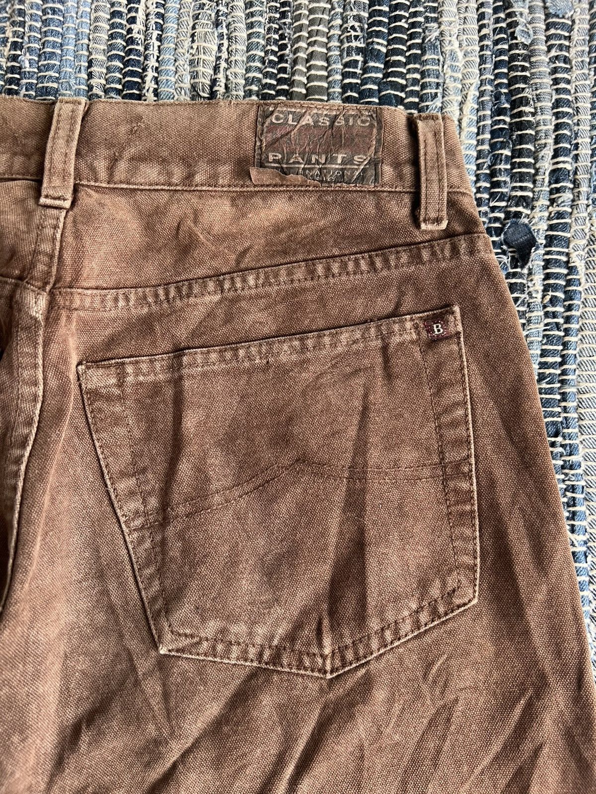 Boneville Vintage 1980s Boneville Massimo Osti OG Duck Canvas Jeans Size US 30 / EU 46 - 8 Thumbnail