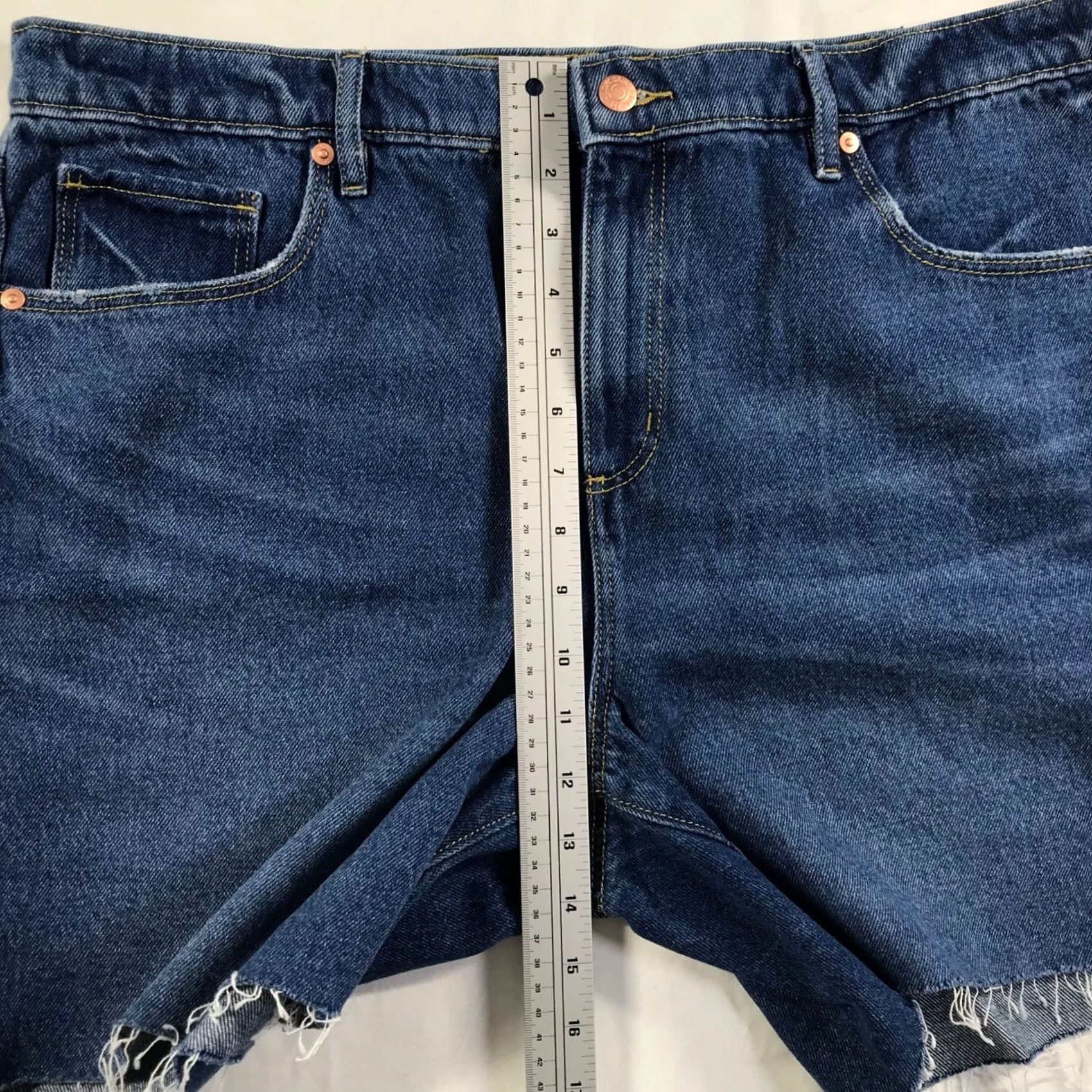 Loft LOFT The Boyfriend Short High Rise Blue Denim 14 Wash 5.5" Casual Summer Boho Fit Size 25" / US 0 / IT 36 - 3 Thumbnail
