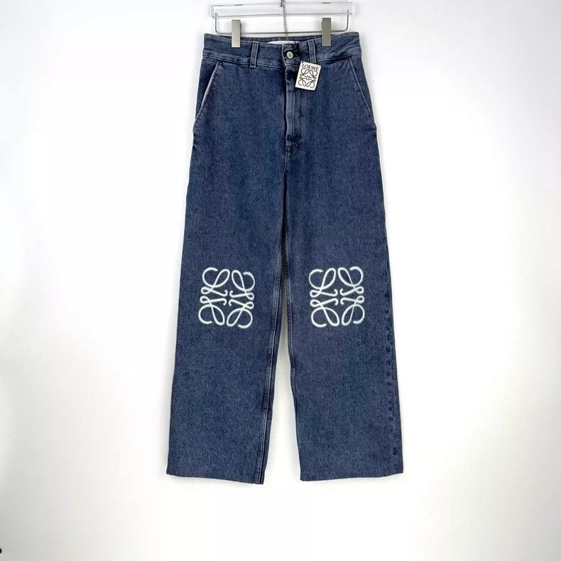 Loewe loewe Washed blue classic jeans 2504-Nextarrow Size US 34 / EU 50 - 3 Thumbnail
