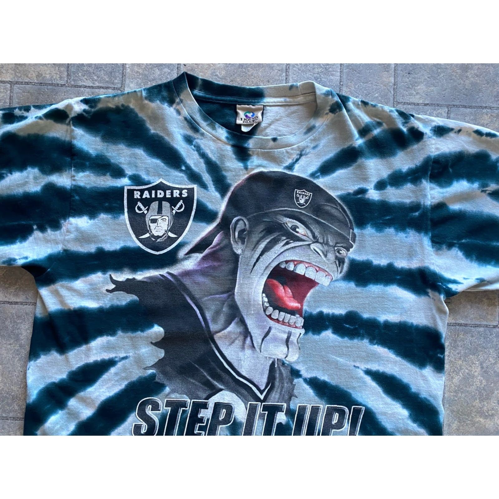 Liquid Blue Liquid Blue T Shirt Raiders NFL Multicolor Short Sleeve Men’s Large L Sports Tie Dye Shirt Size US L / EU 52-54 / 3 - 3 Thumbnail