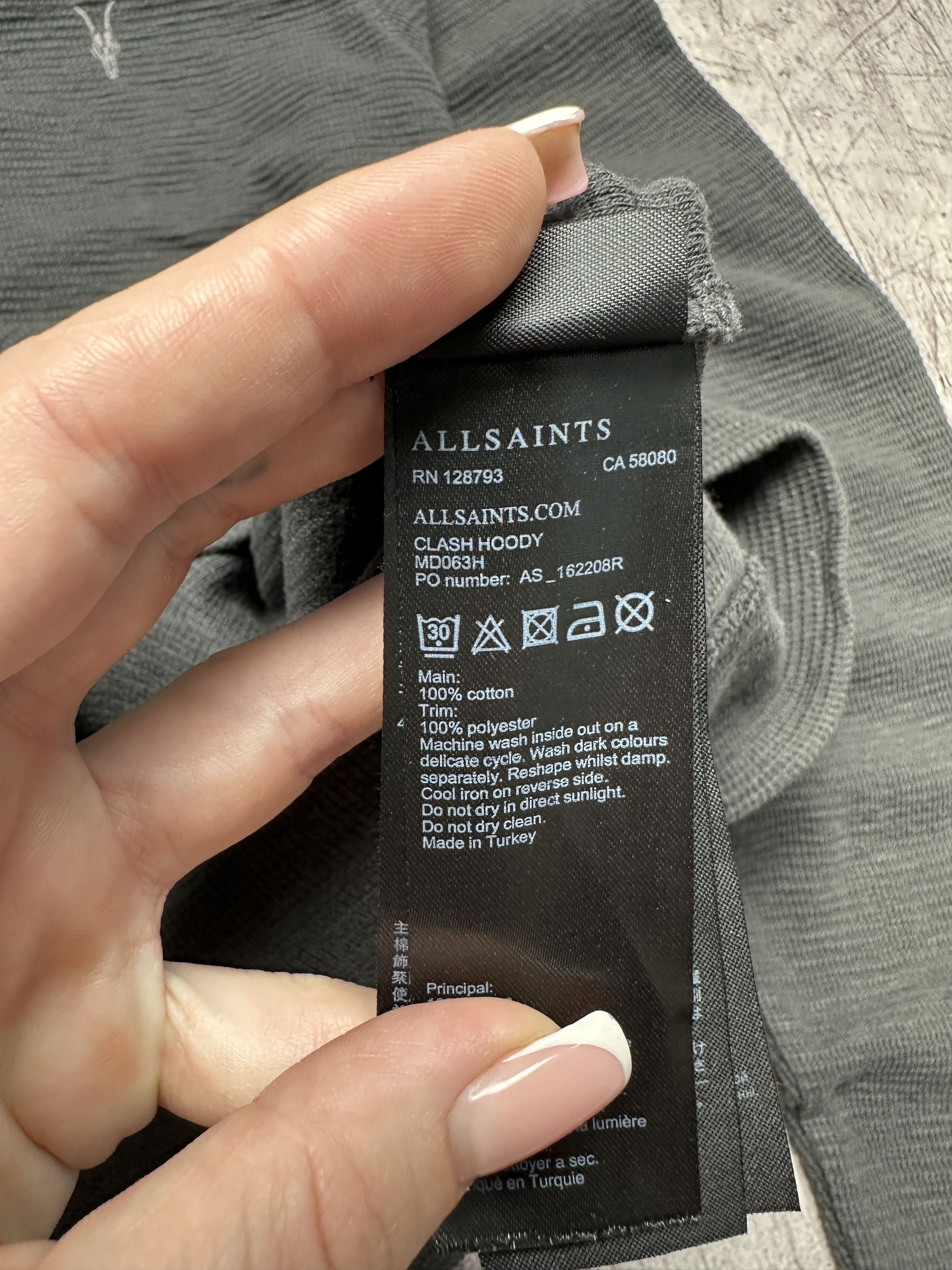 Allsaints Allsaints Mens Clash Zip Hoodie Size US M / EU 48-50 / 2 - 5 Thumbnail