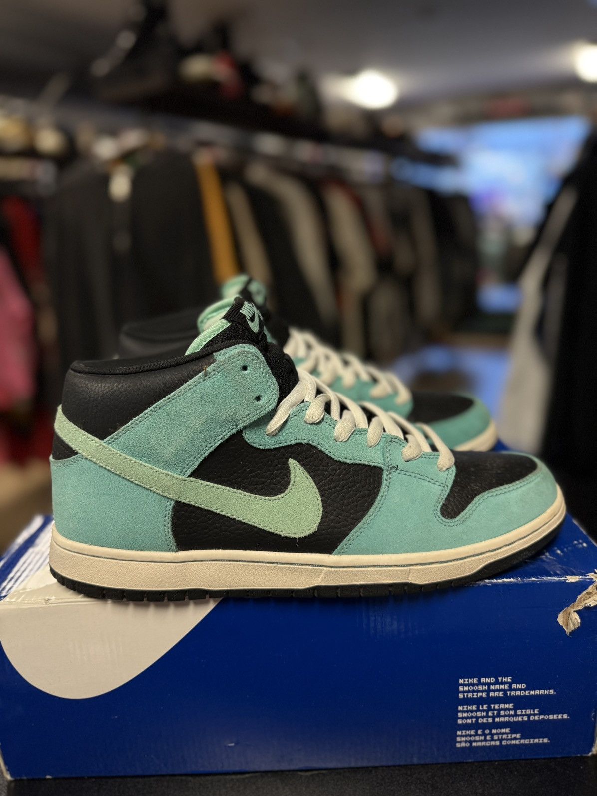 Nike Size 11 - Nike SB Dunk Mid Pro Sea Crystal 314383-033 Size US 11 / EU 44 - 1 Thumbnail