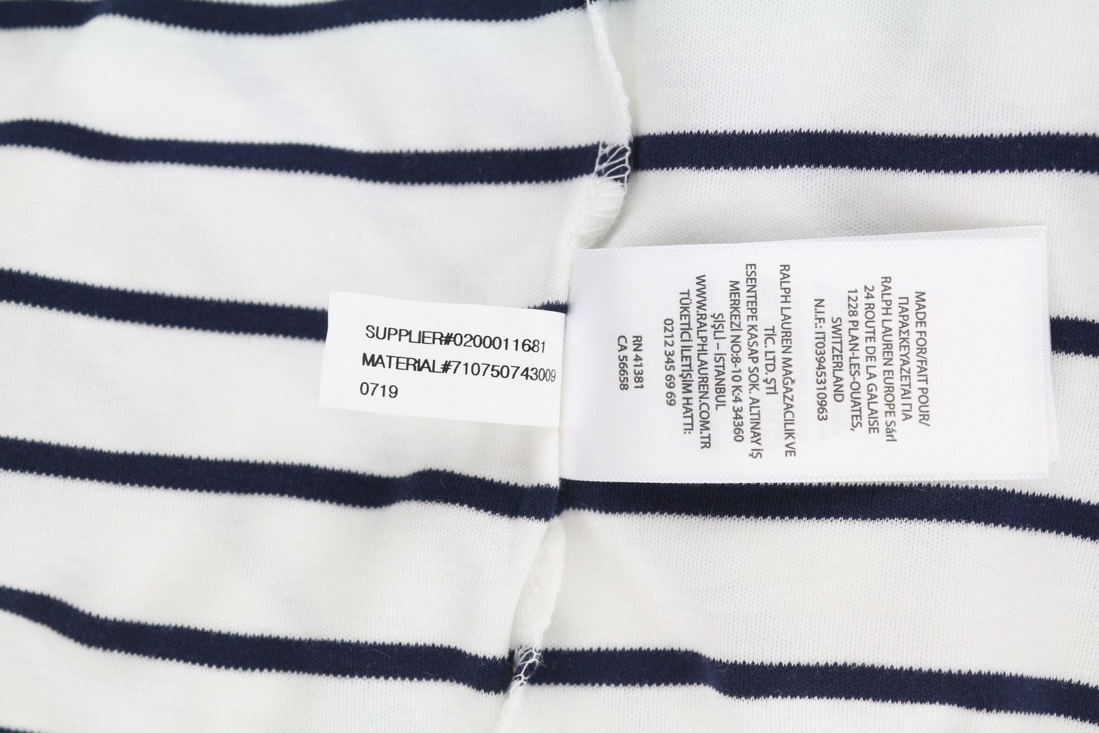 Polo Ralph Lauren CLASSIC FIT M White Short Sleeve Striped Polo Neck 84554 Size US M / EU 48-50 / 2 - 10 Thumbnail