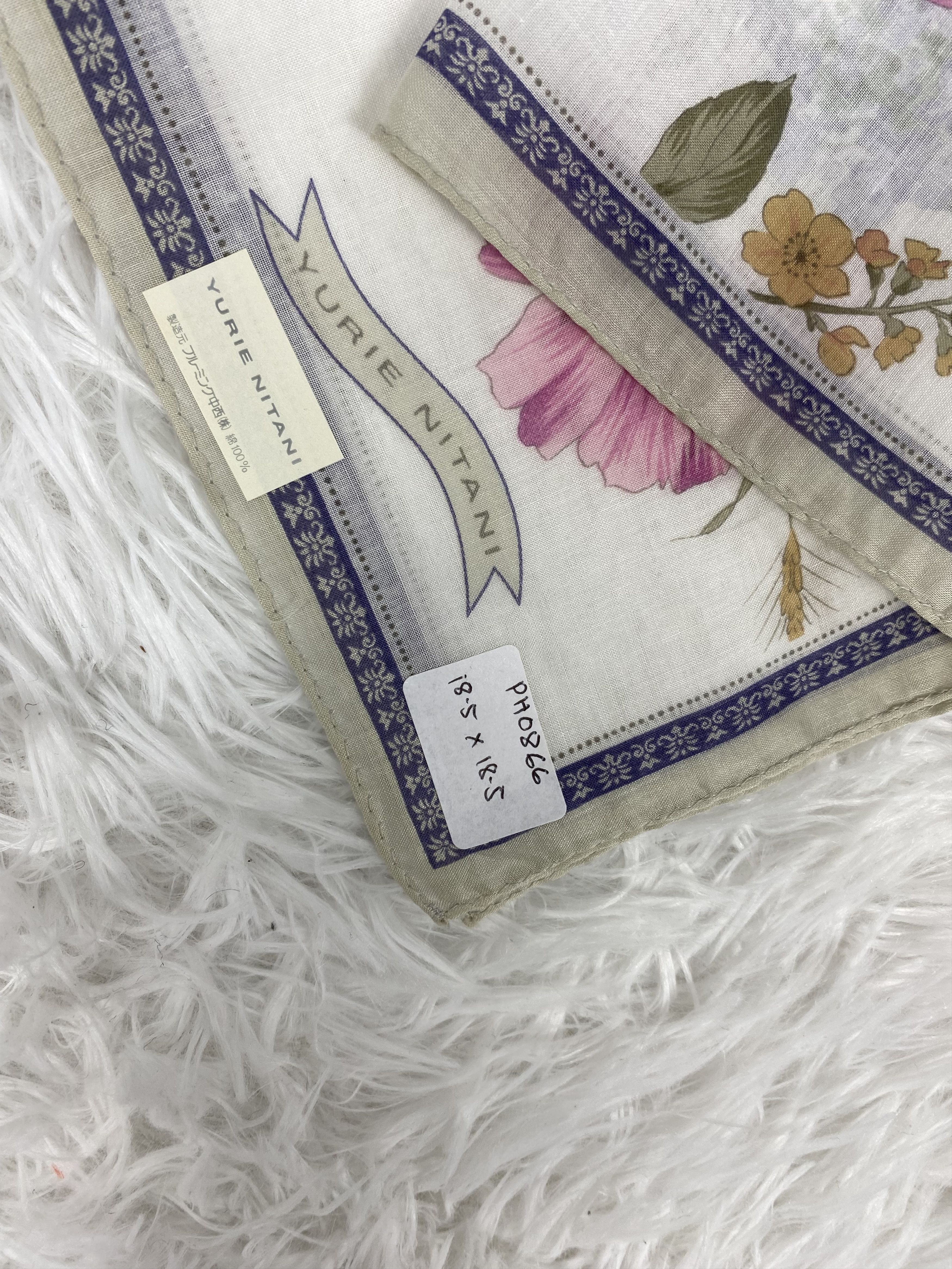 Japanese Brand × Vintage Vintage Yurie Nitani Handkerchief Neckerchief PH0866 Size ONE SIZE - 2 Thumbnail