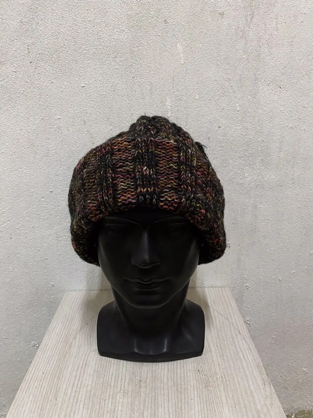 Handmade Japanese Brand Knit Beanie Hat Size ONE SIZE - 3 Thumbnail